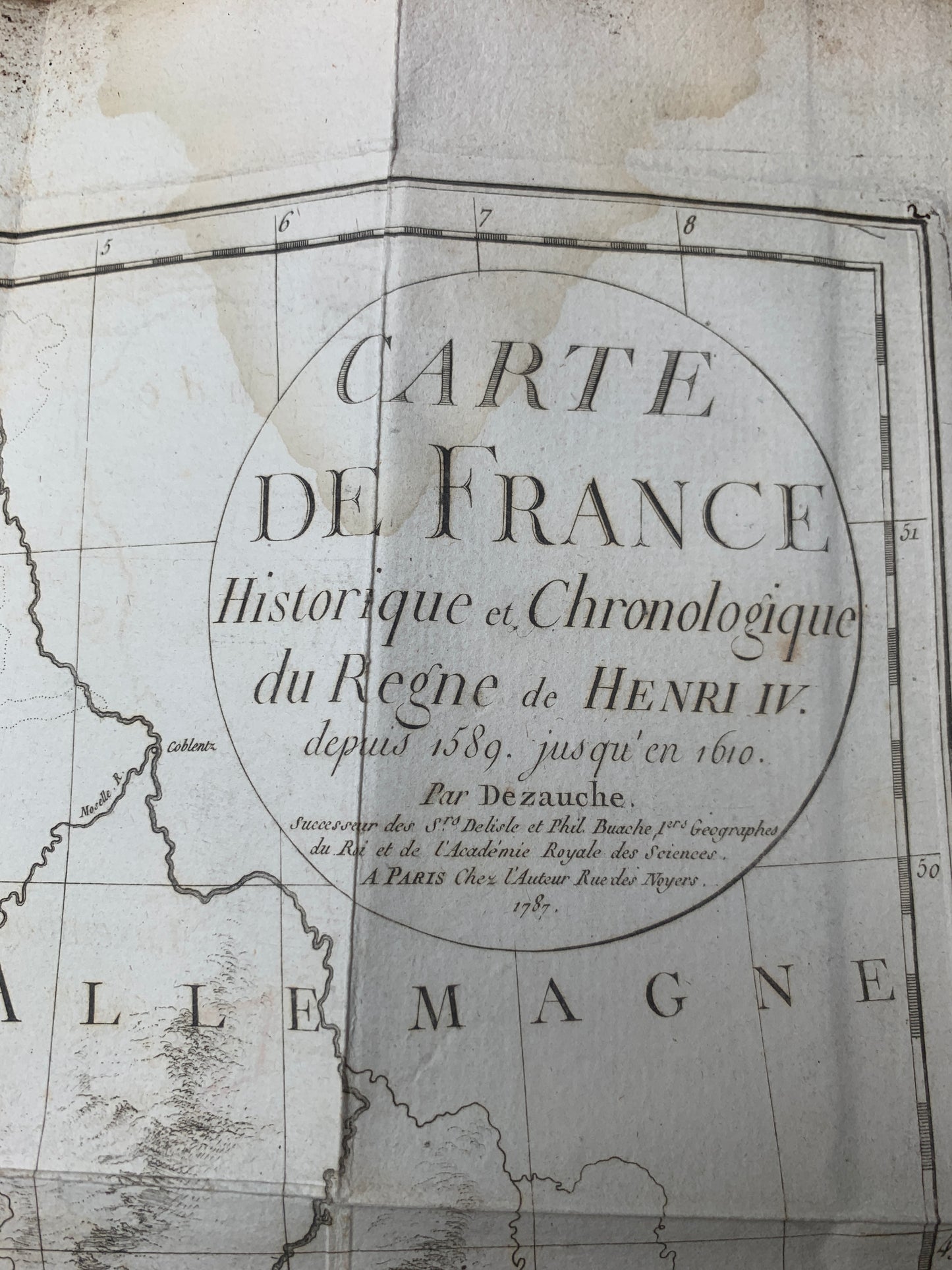 Atlas historique, chronologique et géographique du Règne de Henri IV, depuis 1589 jusqu'en 1610 - 1783