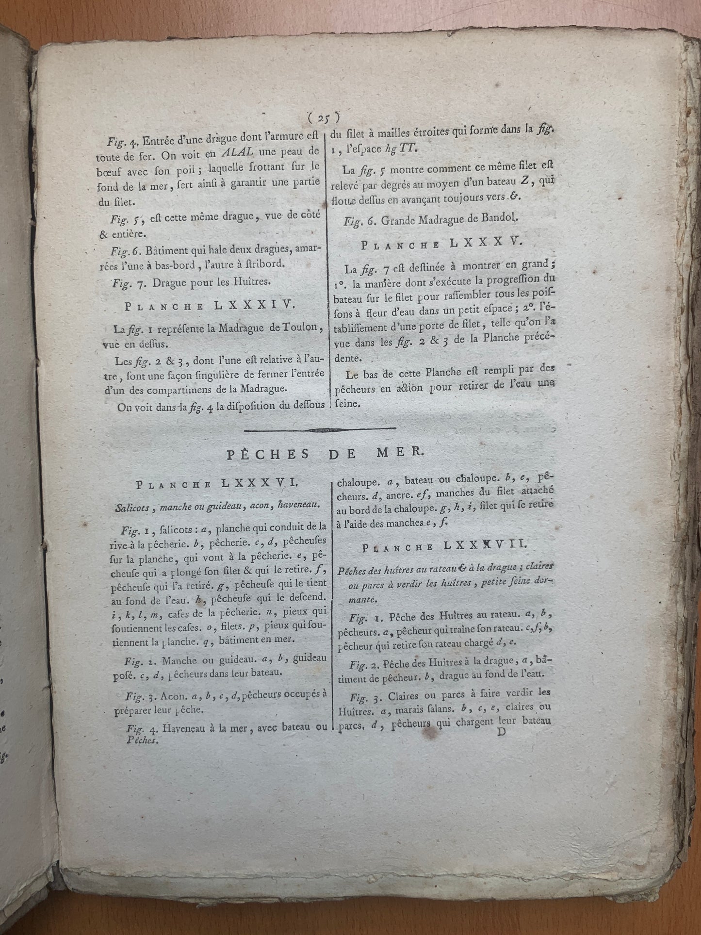 Recueil de planches de l'Encyclopédie - 114 Planches des pêches - 1793