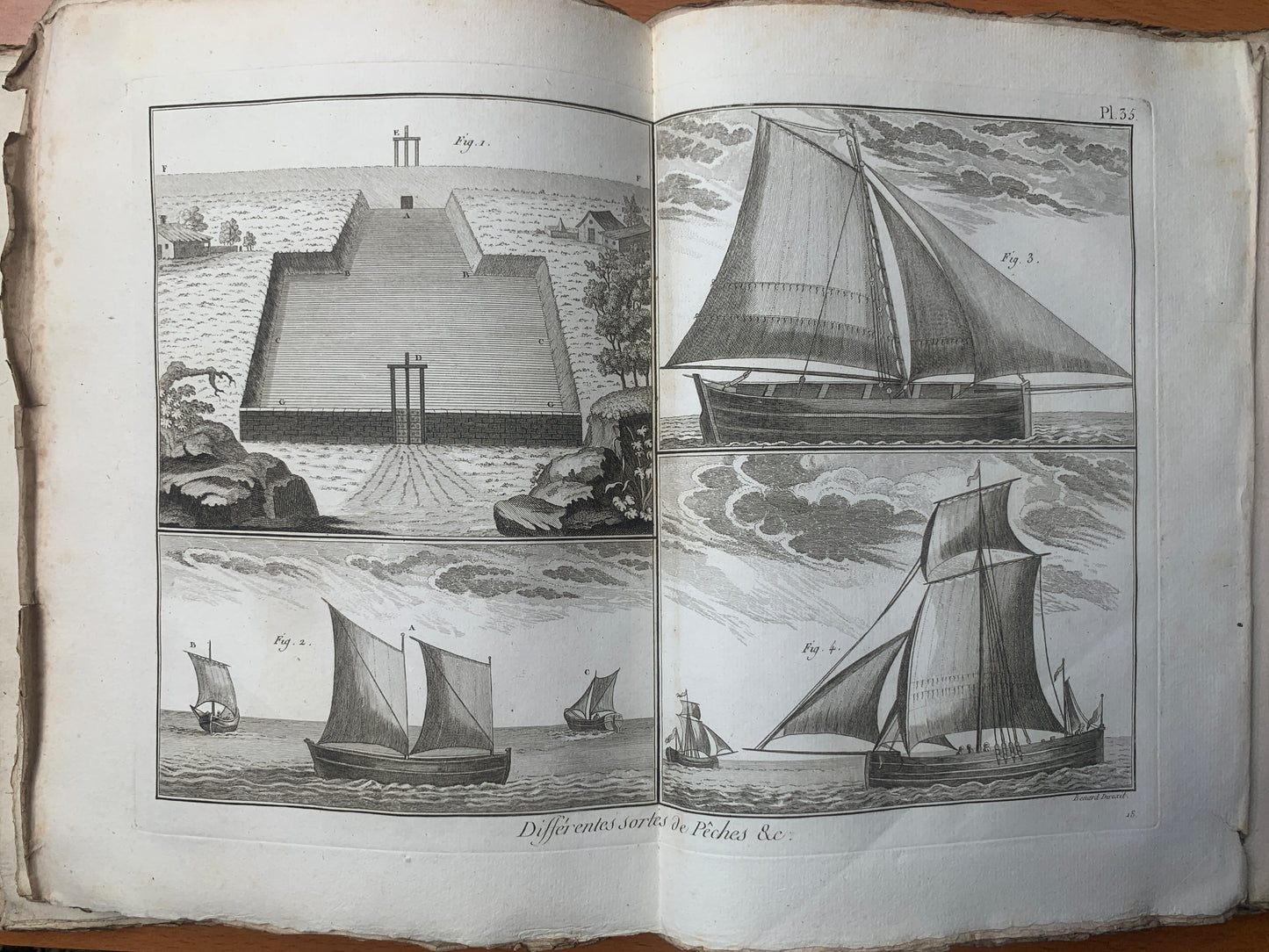 Recueil de planches de l'Encyclopédie - 114 Planches des pêches - 1793