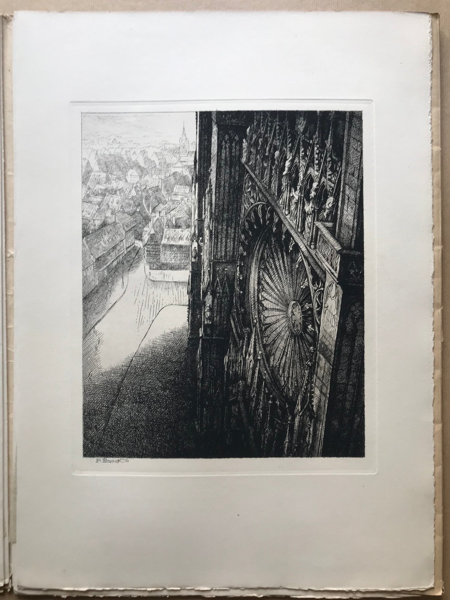 Hitt grattle mer bi Wind un Sturm Uff d'Schnecke nuff Uum Müenschterdhurm - Albert Matthis - 1934