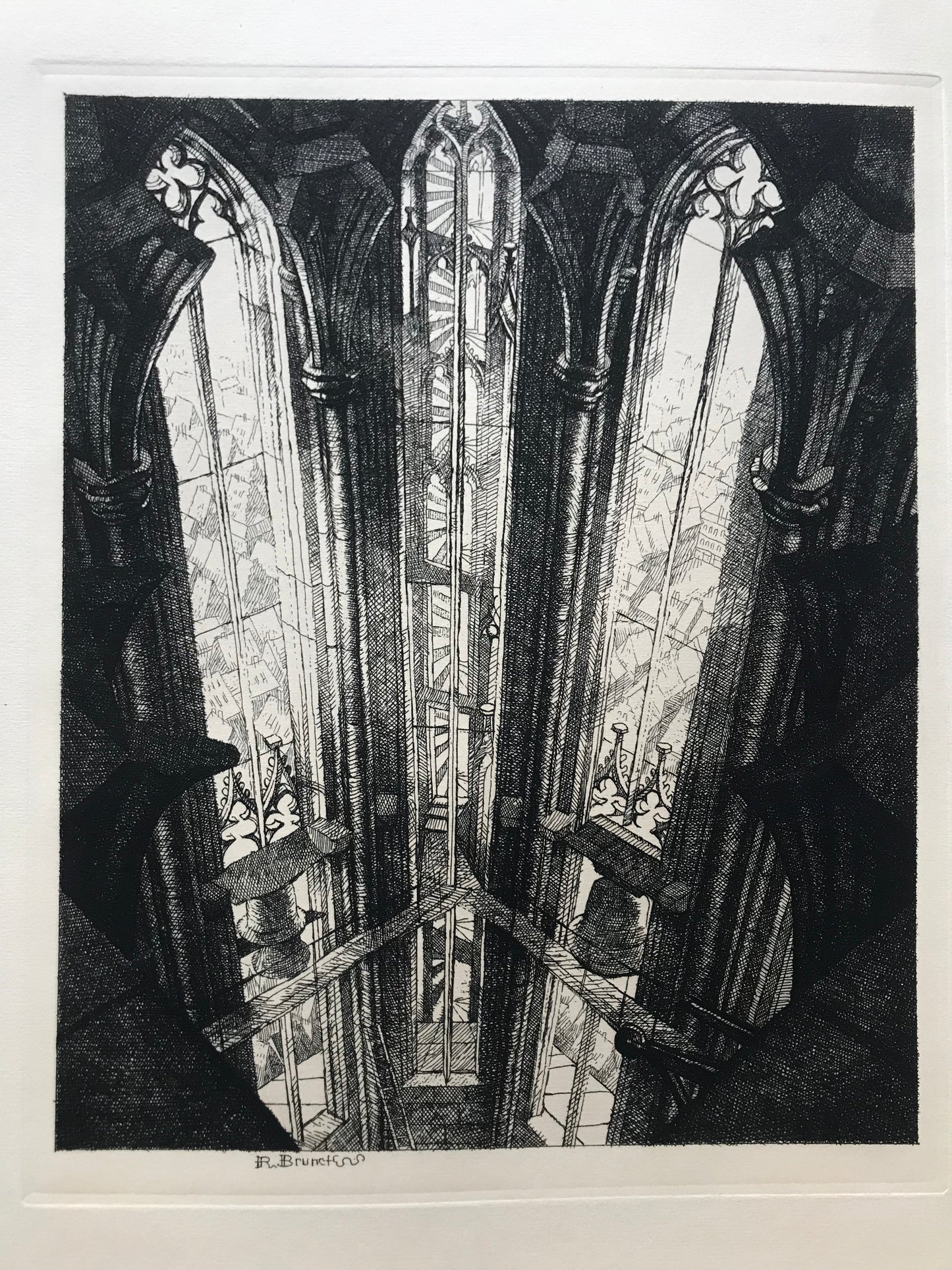 Hitt grattle mer bi Wind un Sturm Uff d'Schnecke nuff Uum Müenschterdhurm - Albert Matthis - 1934