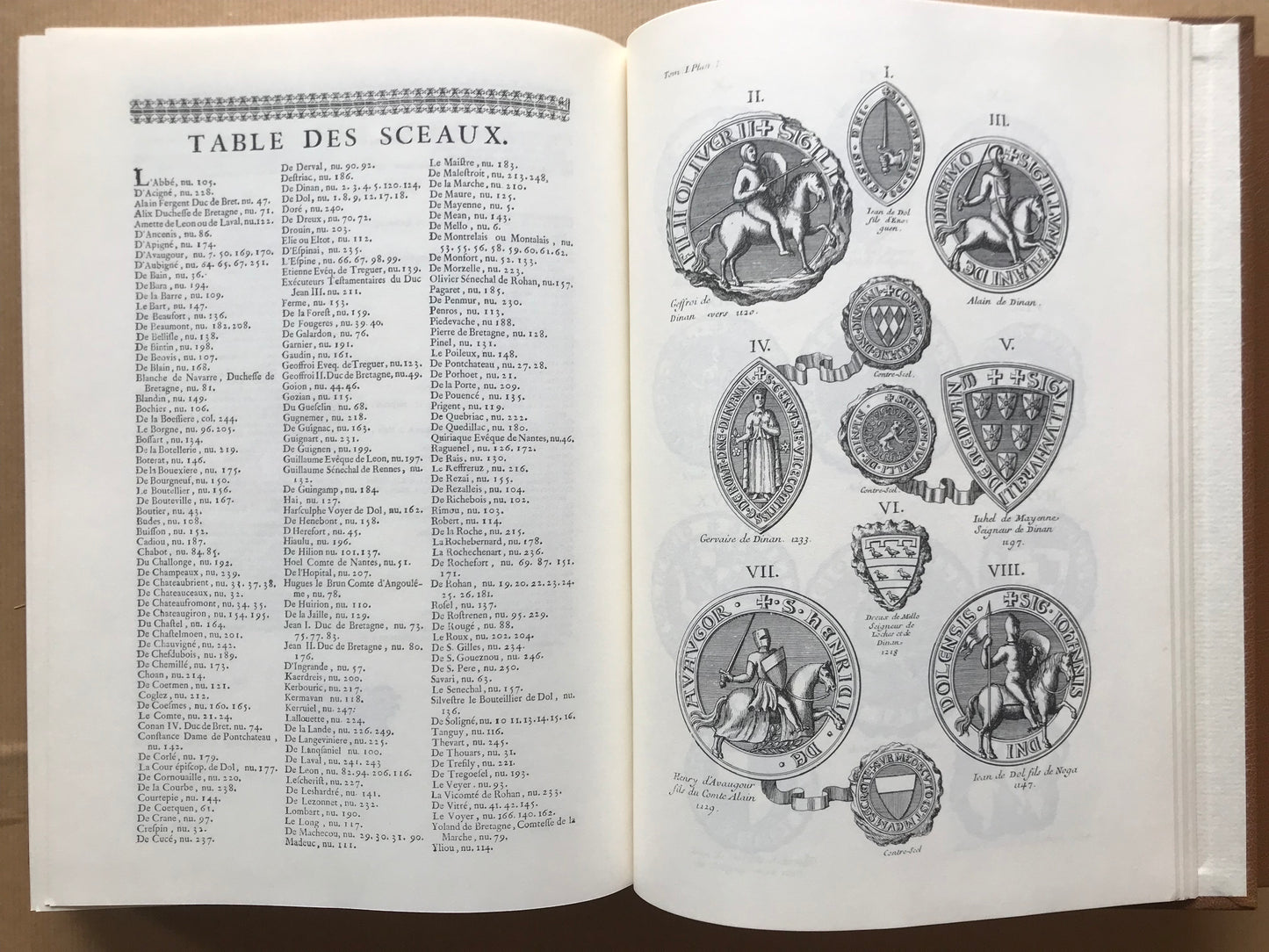 Histoire ecclésiastique et civile de Bretagne et Mémoires pour servir de preuves à l'Histoire ecclésiastique et civile de Bretagne - Dom Pierre-Hyacinthe Morice - 1974
