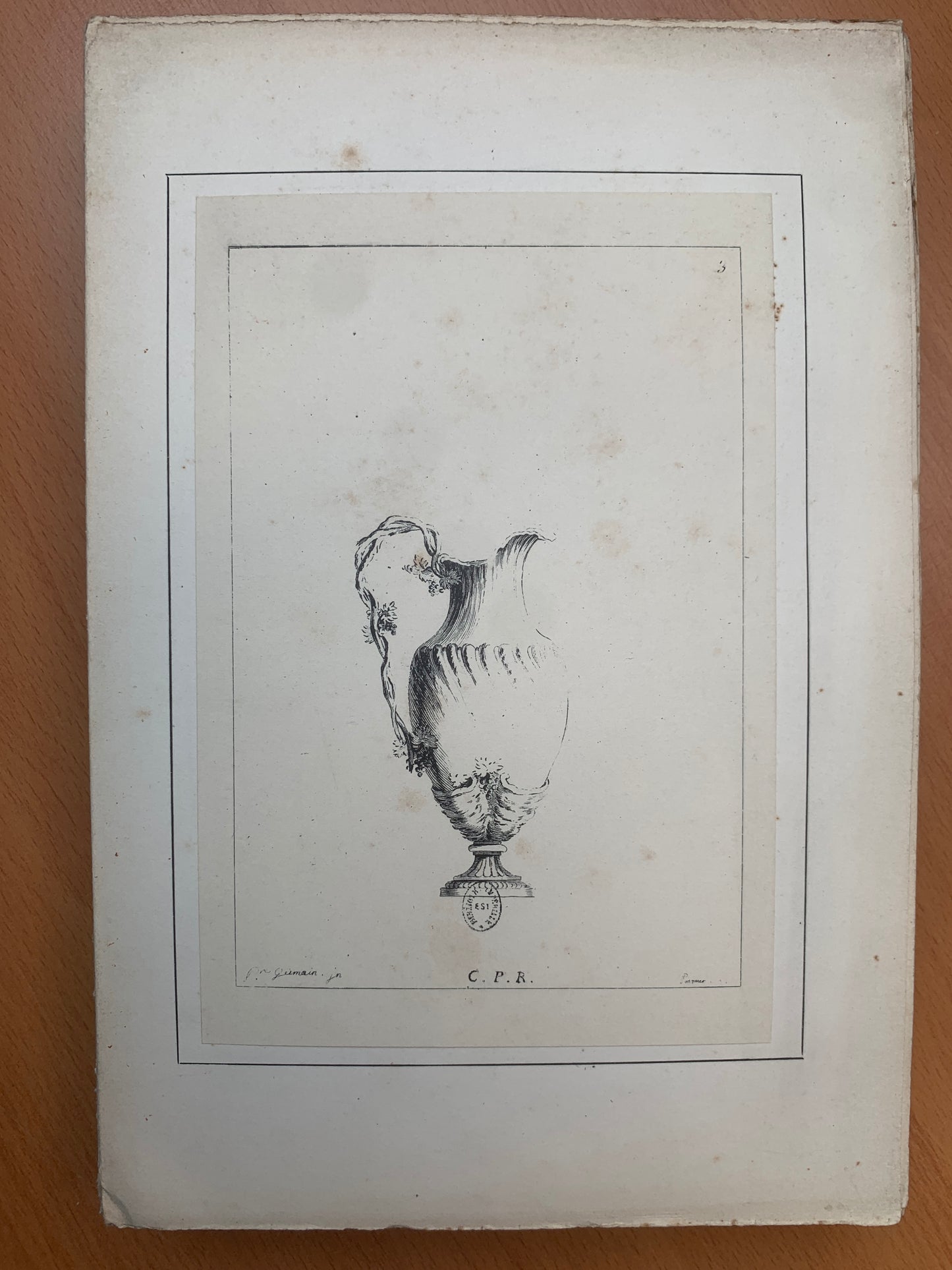 Eléments d'Orfèvrerie - Divisés en deux parties de cinquante feuilles chacune composés par Pierre Germain - 1889