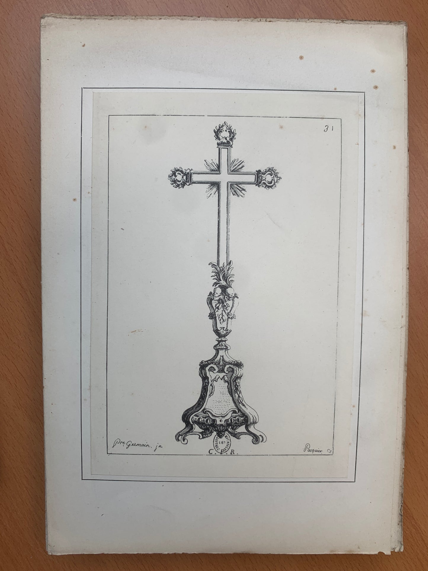 Eléments d'Orfèvrerie - Divisés en deux parties de cinquante feuilles chacune composés par Pierre Germain - 1889