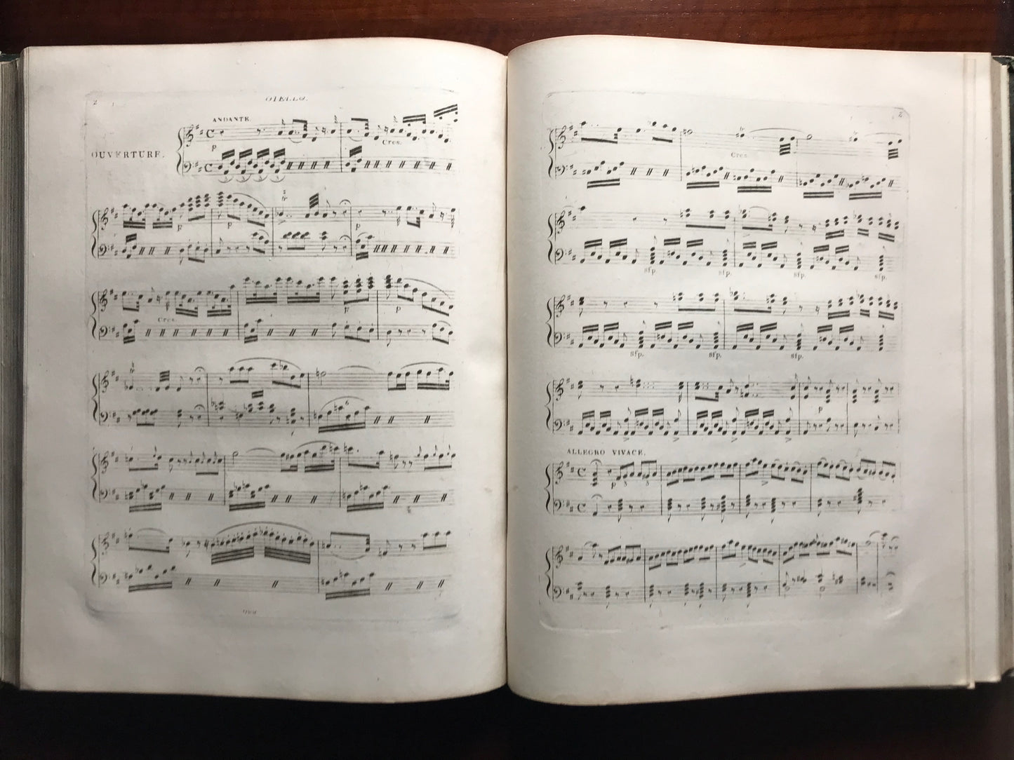 La Donna del Lago et Otello - Rossini - Partitions gravées pour Piano - c 1830