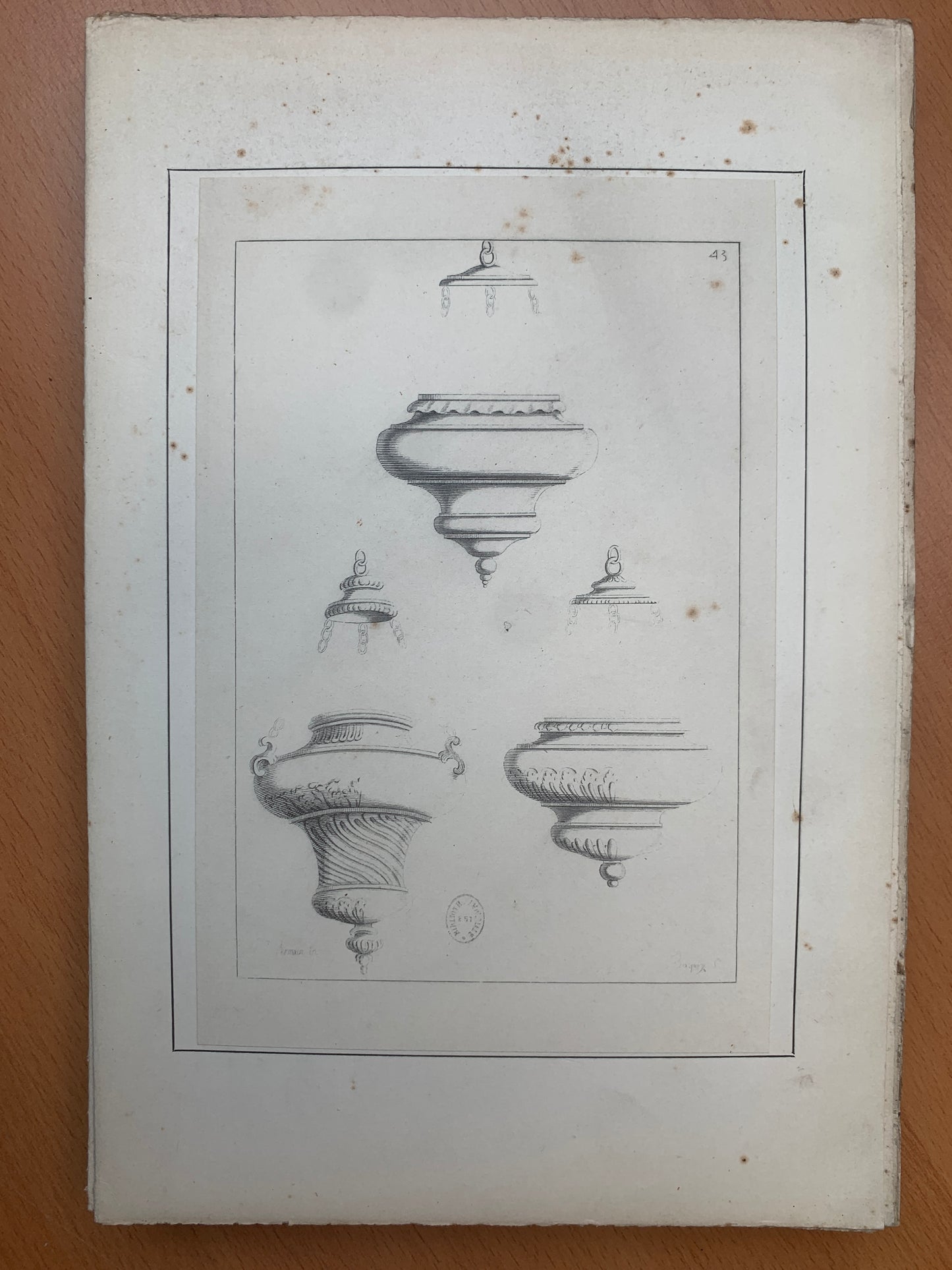Eléments d'Orfèvrerie - Divisés en deux parties de cinquante feuilles chacune composés par Pierre Germain - 1889