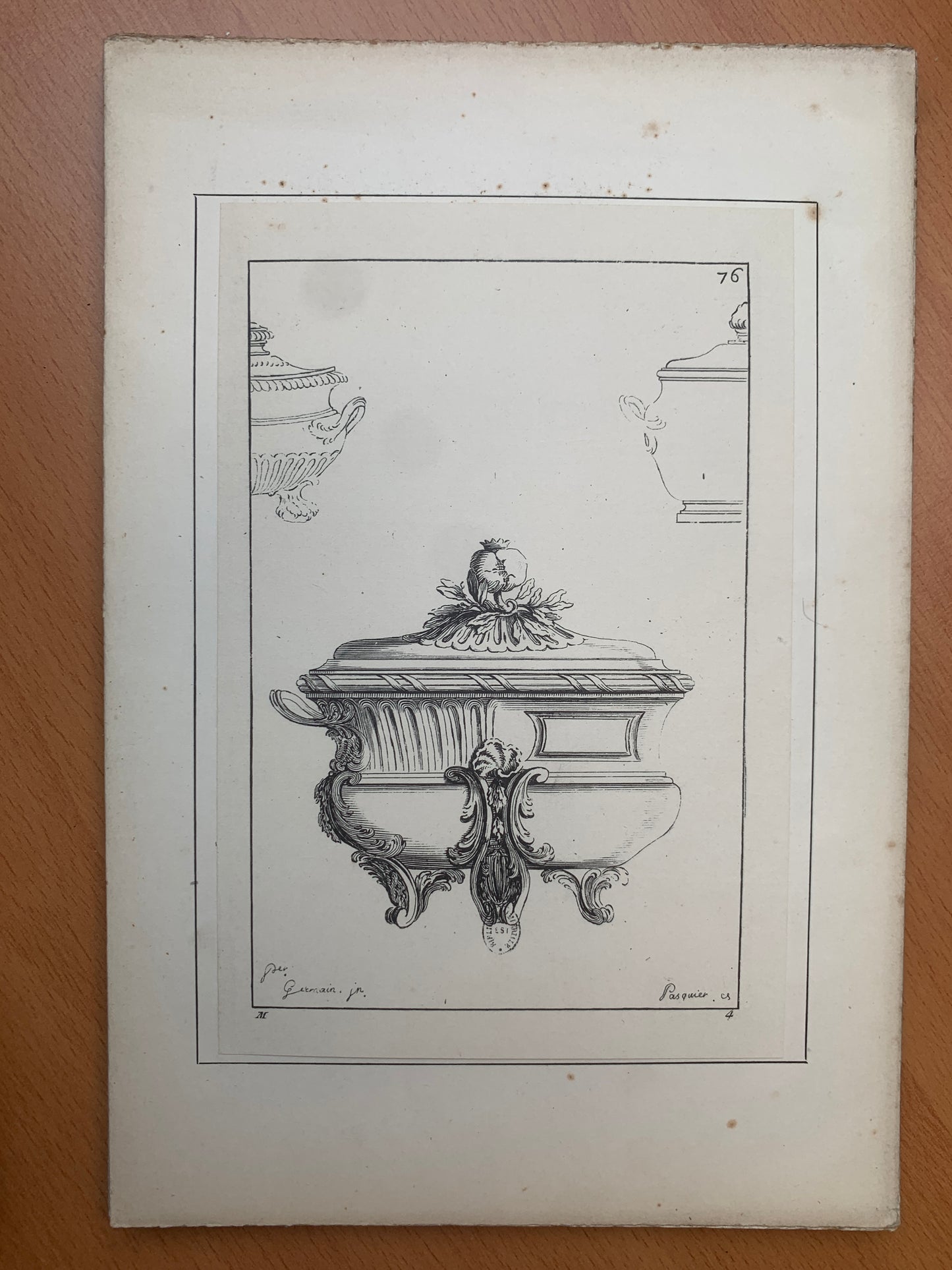 Eléments d'Orfèvrerie - Divisés en deux parties de cinquante feuilles chacune composés par Pierre Germain - 1889