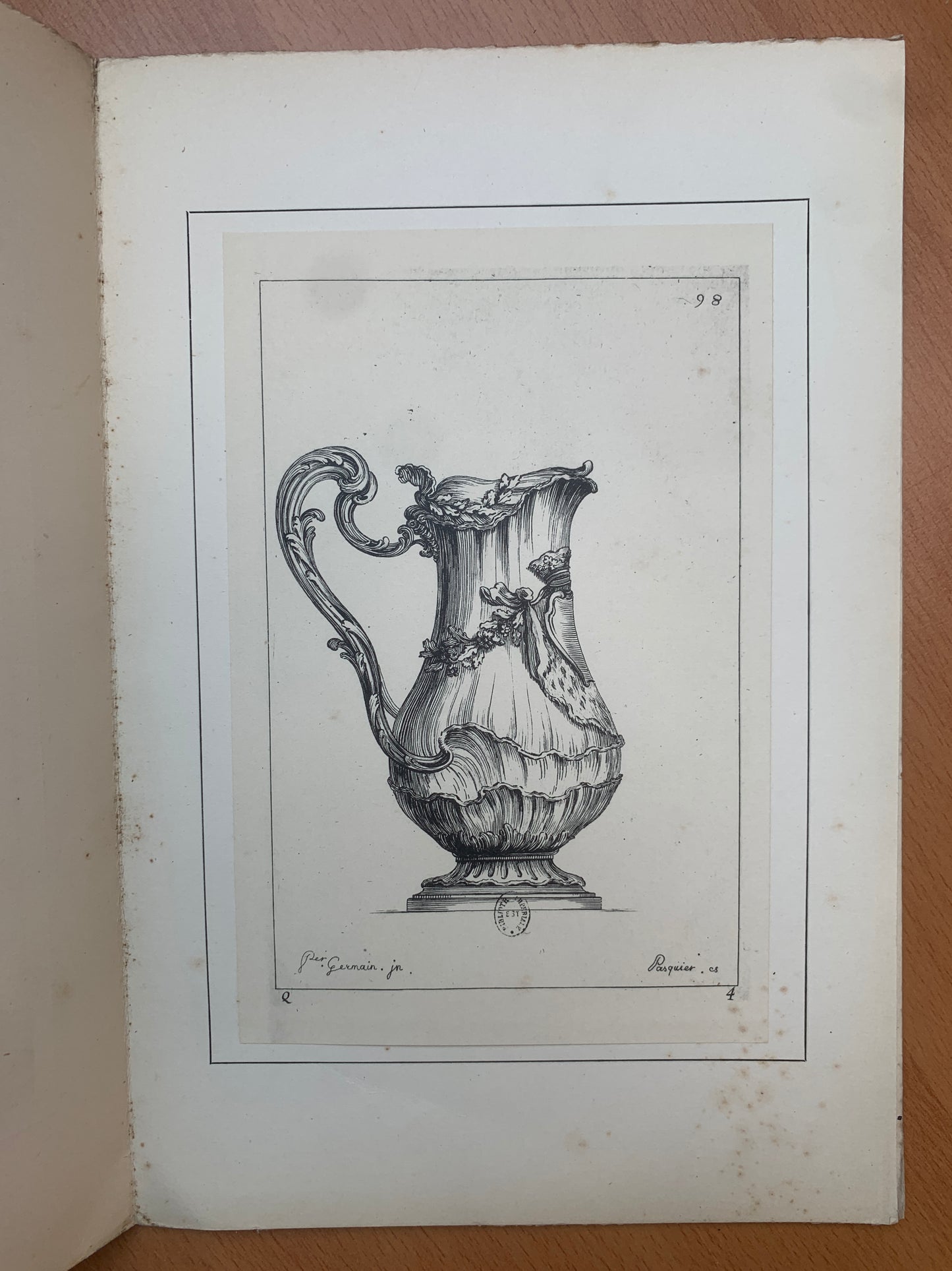 Eléments d'Orfèvrerie - Divisés en deux parties de cinquante feuilles chacune composés par Pierre Germain - 1889