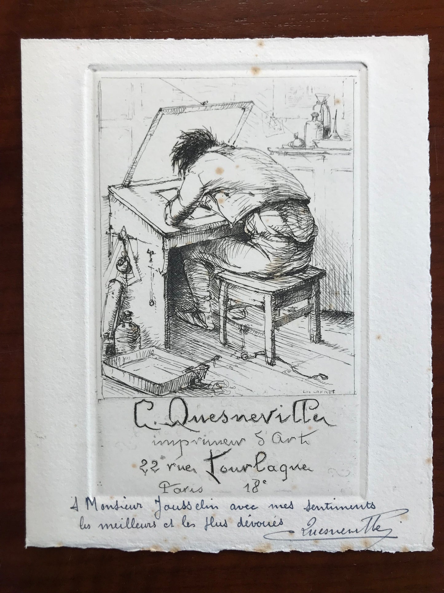 In the beginning was the word - Camille Quesneville - Autographed dedication - Original edition - 1939