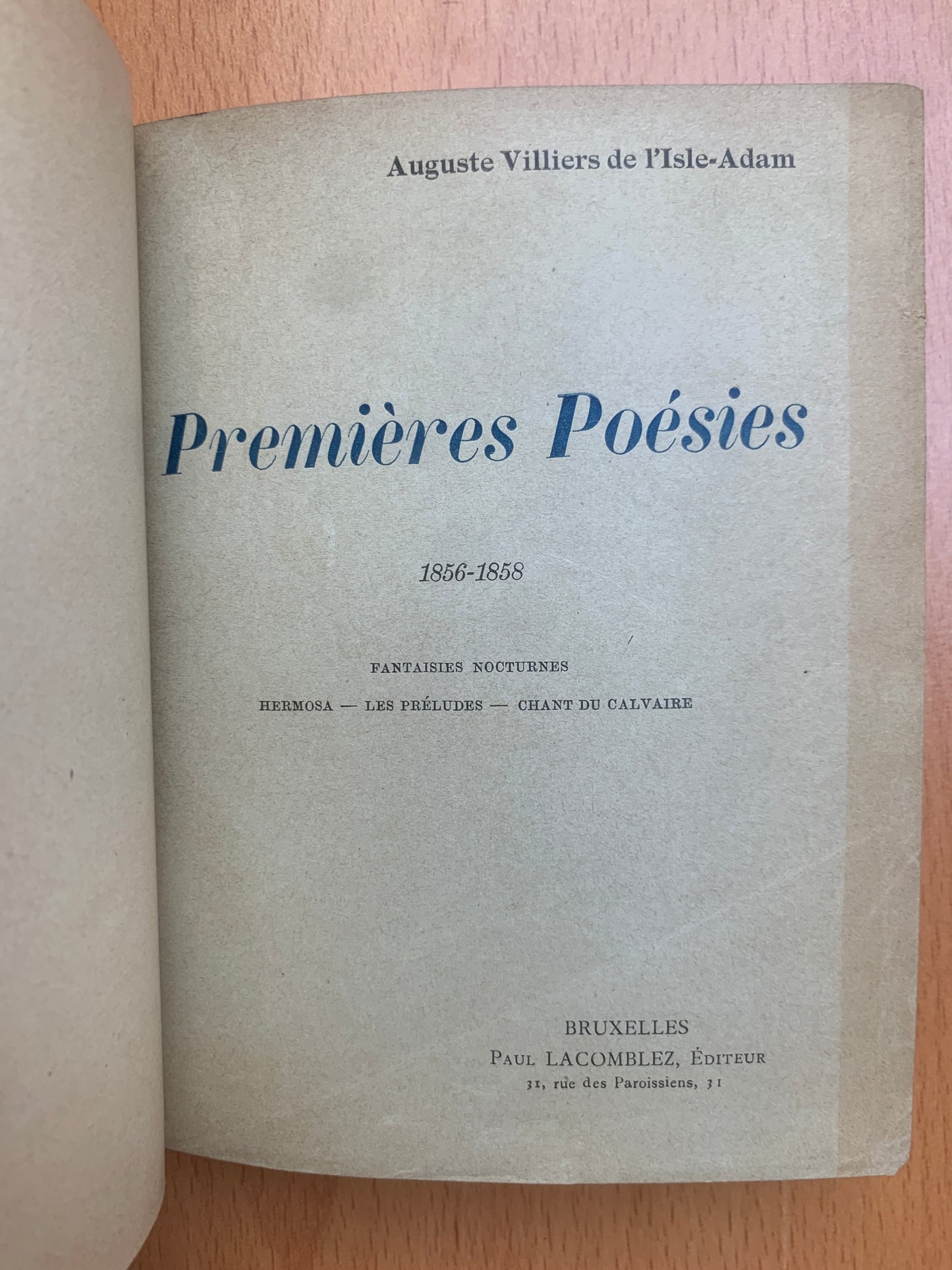 Premières Poésies 1856-1858 - Auguste Villiers de l'Isle Adam - Reliure mosaïquée signée Asper frères - 1893