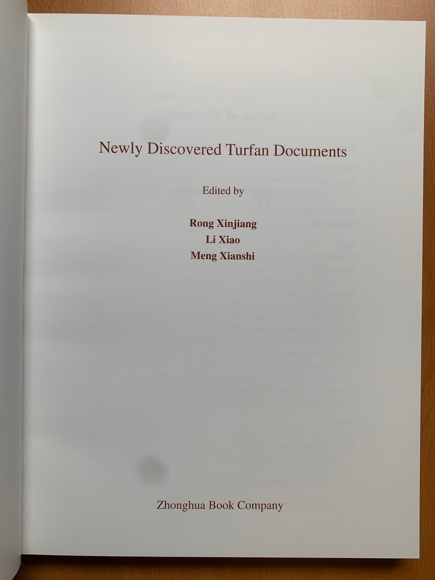 Newly Discovered Turfan Documents