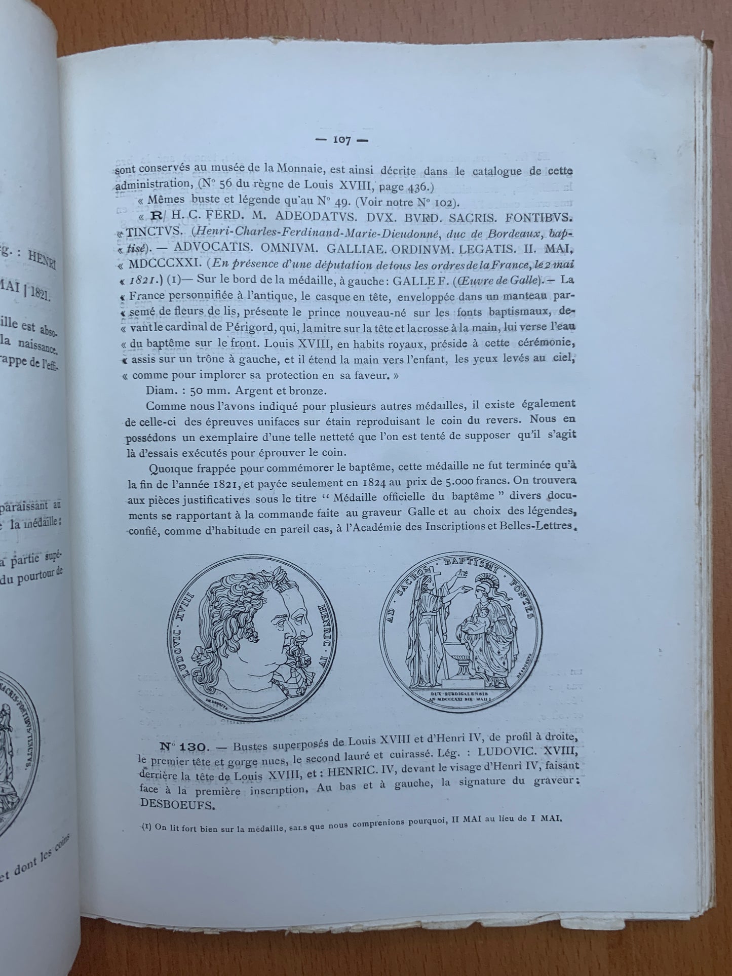 Histoire numismatique du Comte de Chambord - Bauquier et Cavalier - 1912