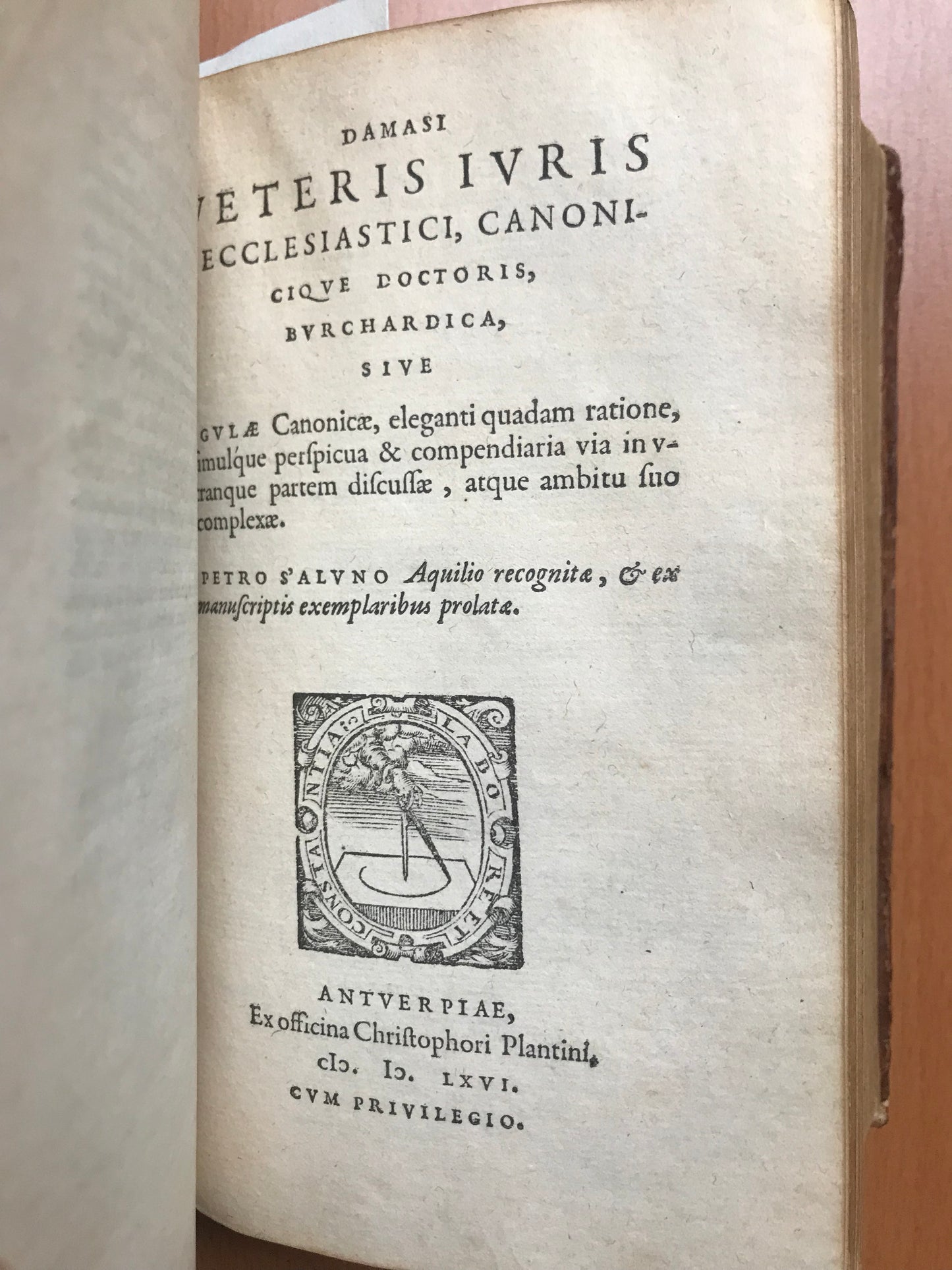 Recueil de 5 ouvrages XVIème édités par Christophori Plantini
