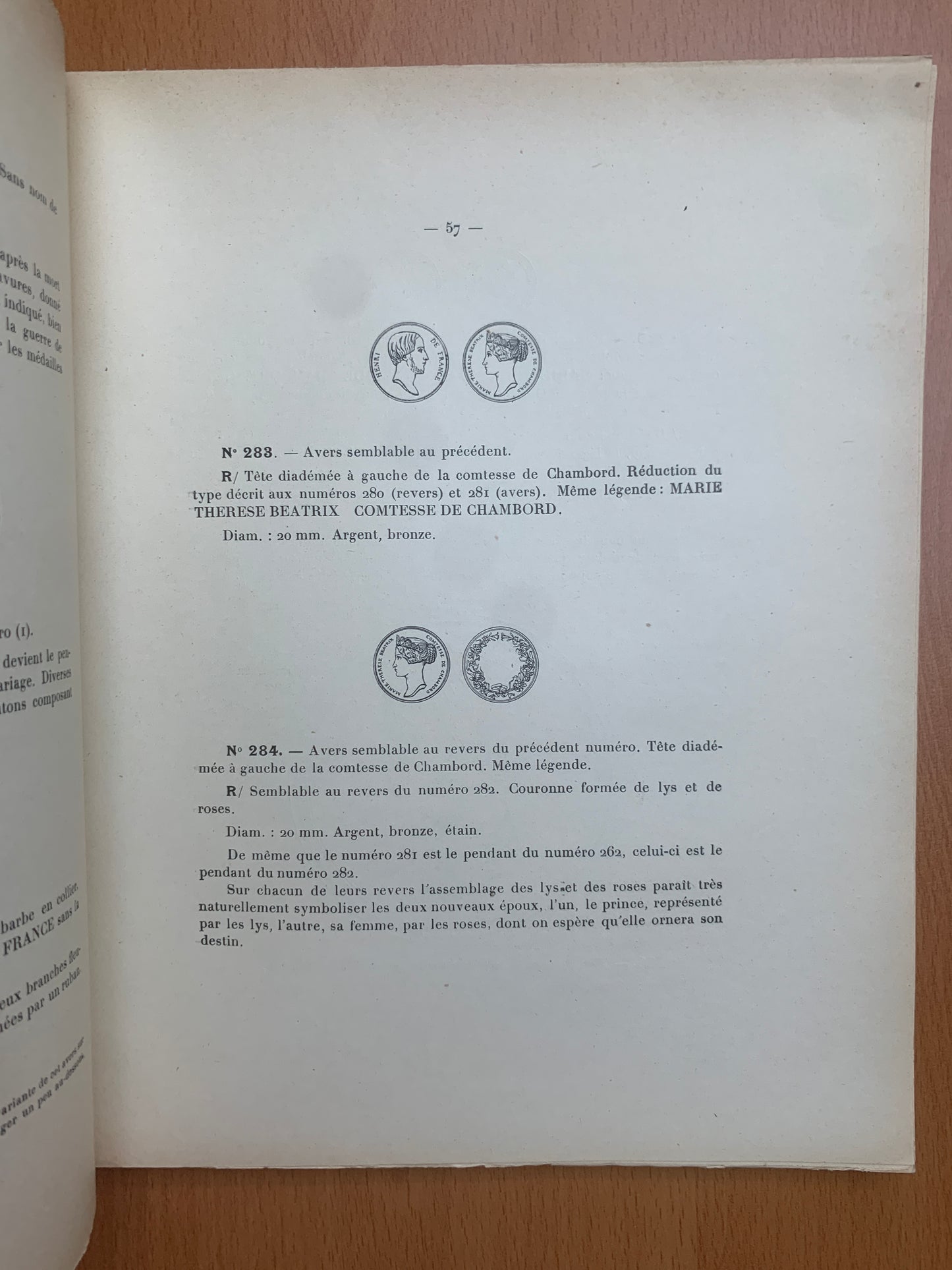 Histoire numismatique du Comte de Chambord - Bauquier et Cavalier - 1912
