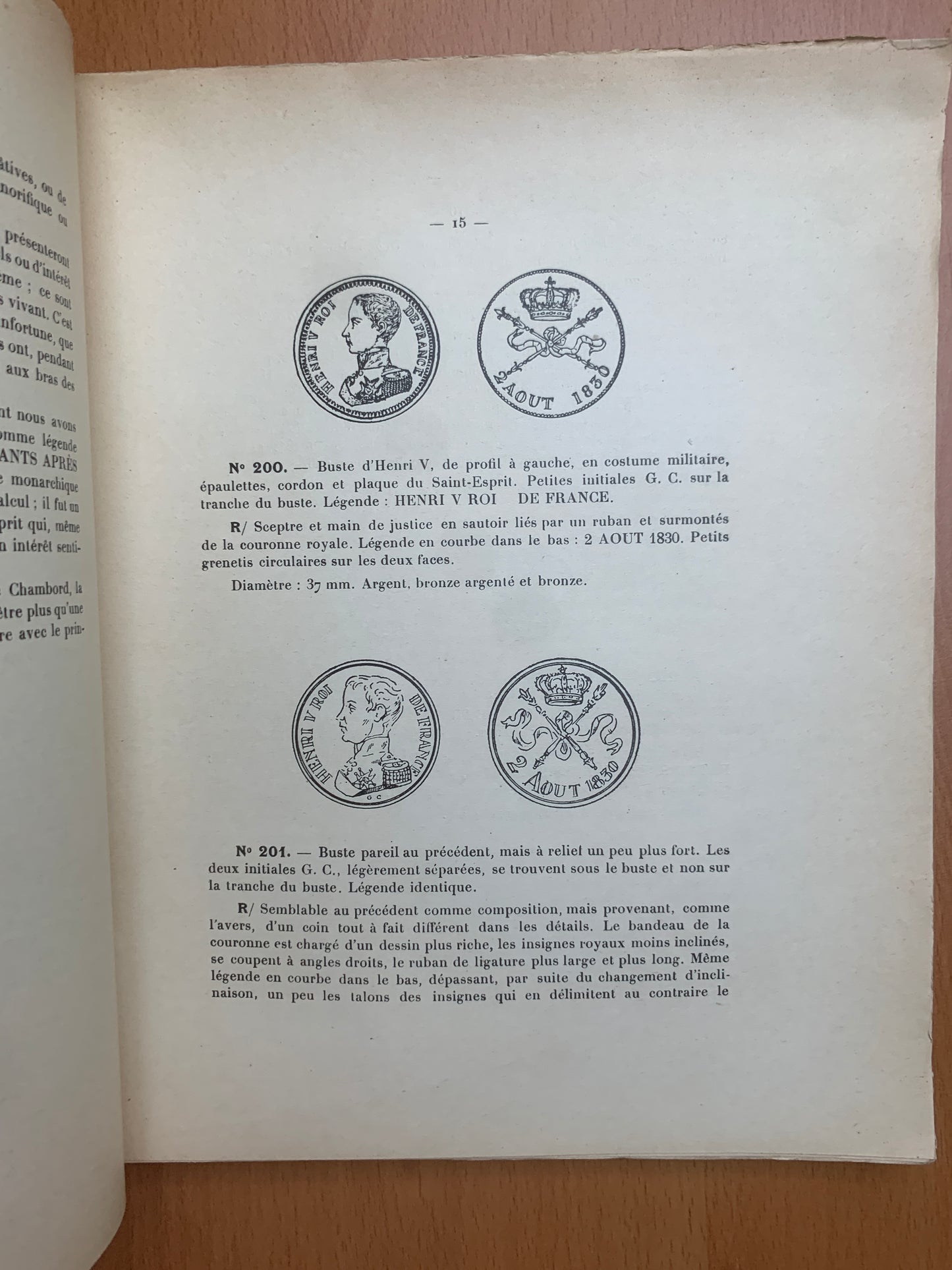 Histoire numismatique du Comte de Chambord - Bauquier et Cavalier - 1912
