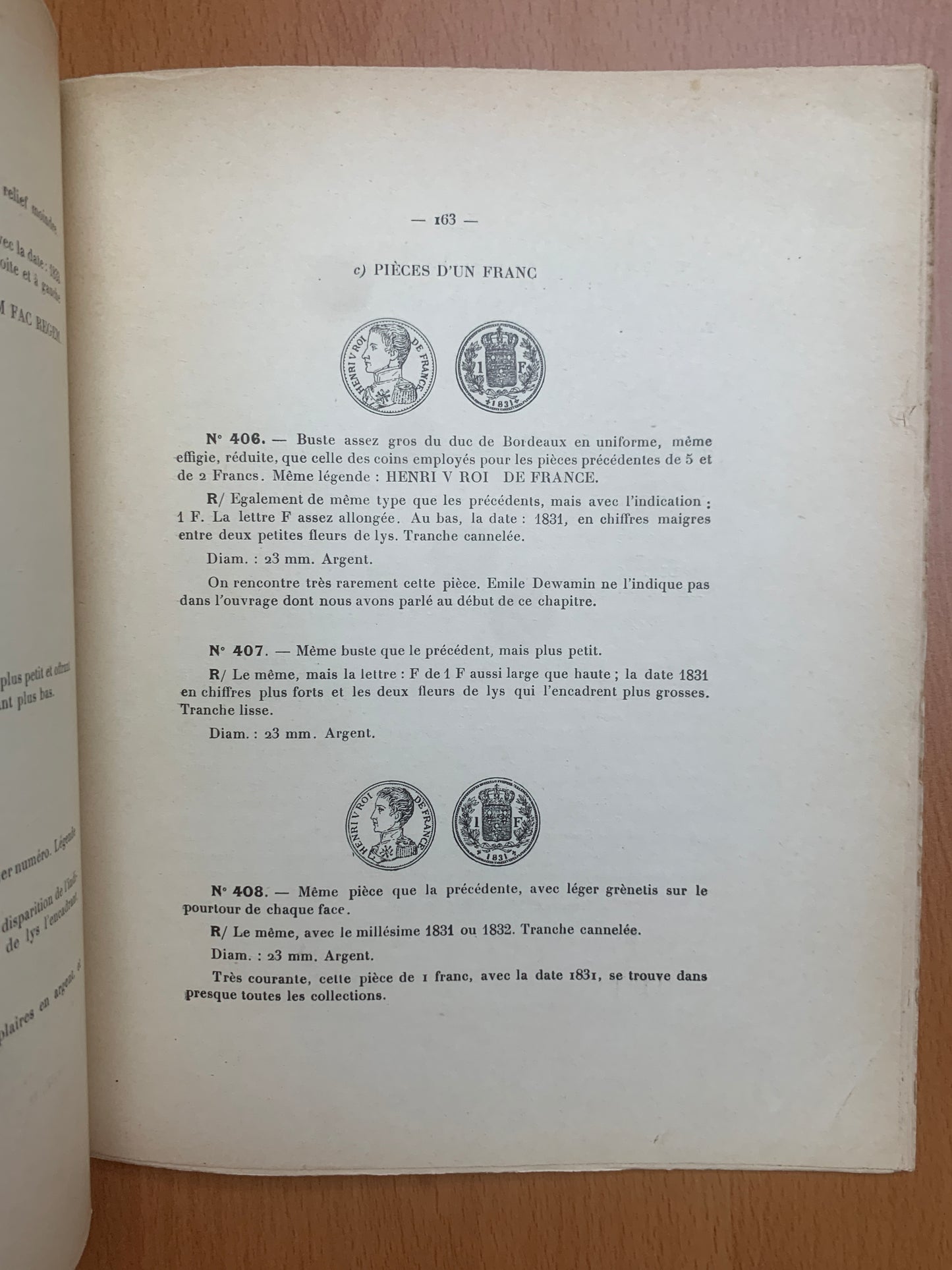Histoire numismatique du Comte de Chambord - Bauquier et Cavalier - 1912
