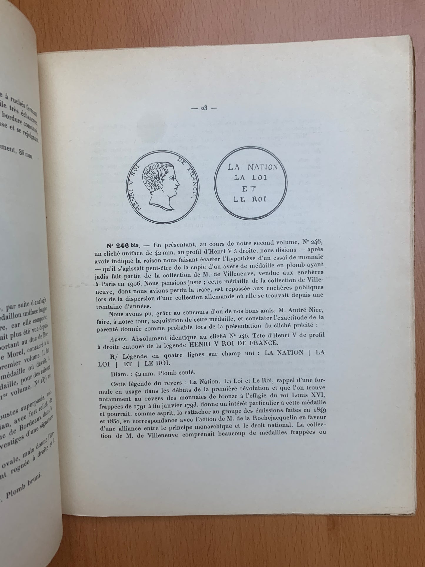 Histoire numismatique du Comte de Chambord - Bauquier et Cavalier - 1912