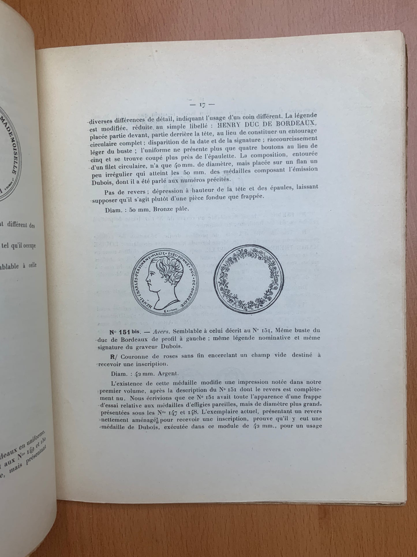 Histoire numismatique du Comte de Chambord - Bauquier et Cavalier - 1912