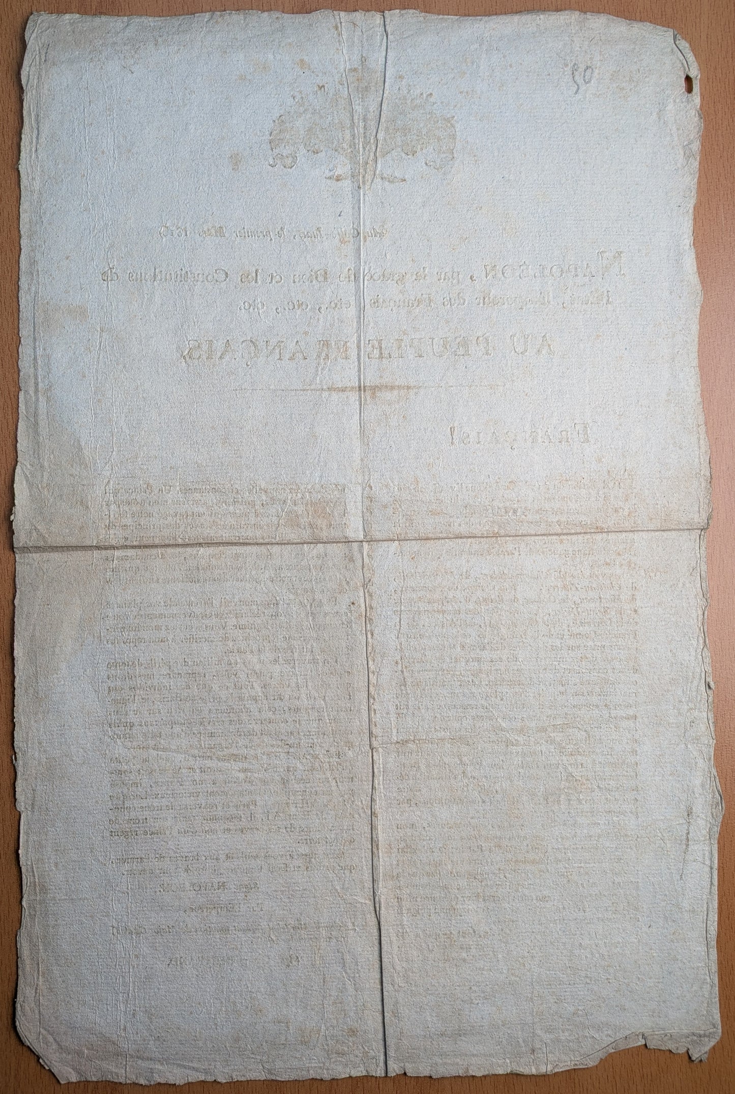 Napoléon Bonaparte - Proclamation de Golfe Juan - 1er mars 1815