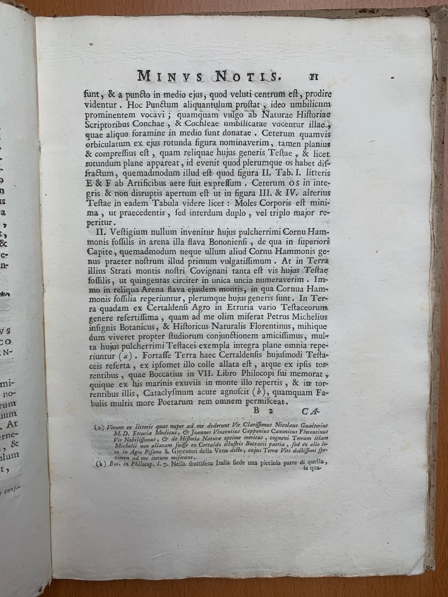 De conchis minus notis liber Cui accessit specimen aestus reciproci maris superi ad littus portumque Arimini - Janus Plancus - Edition originale - 1739