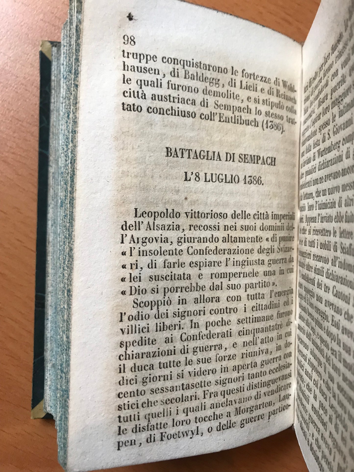 Notizie Storiche Sull'Antica Elvezia - Notizie Storiche Sulla Svizzera - Mitologia della Svizzera - 1844