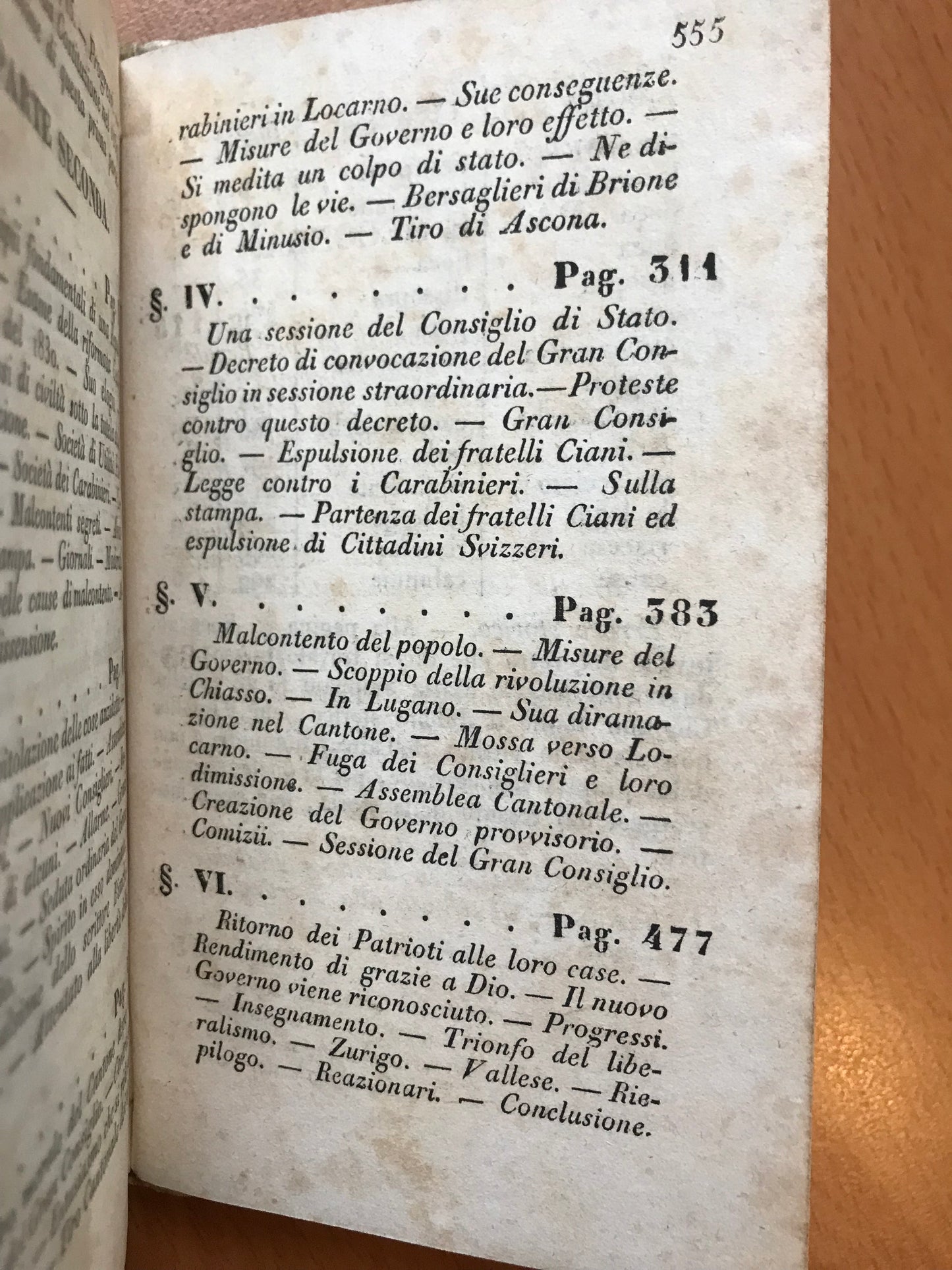 Storia della Svizzera Italiana - Luigi Isnardi - 1840