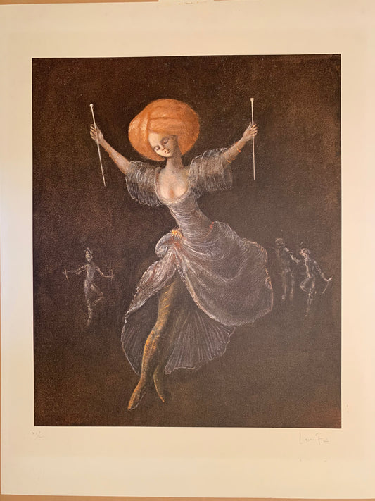 Léonor Fini - Le Miracle aux longues Aiguilles - Lithographie signée et numérotée - 1982