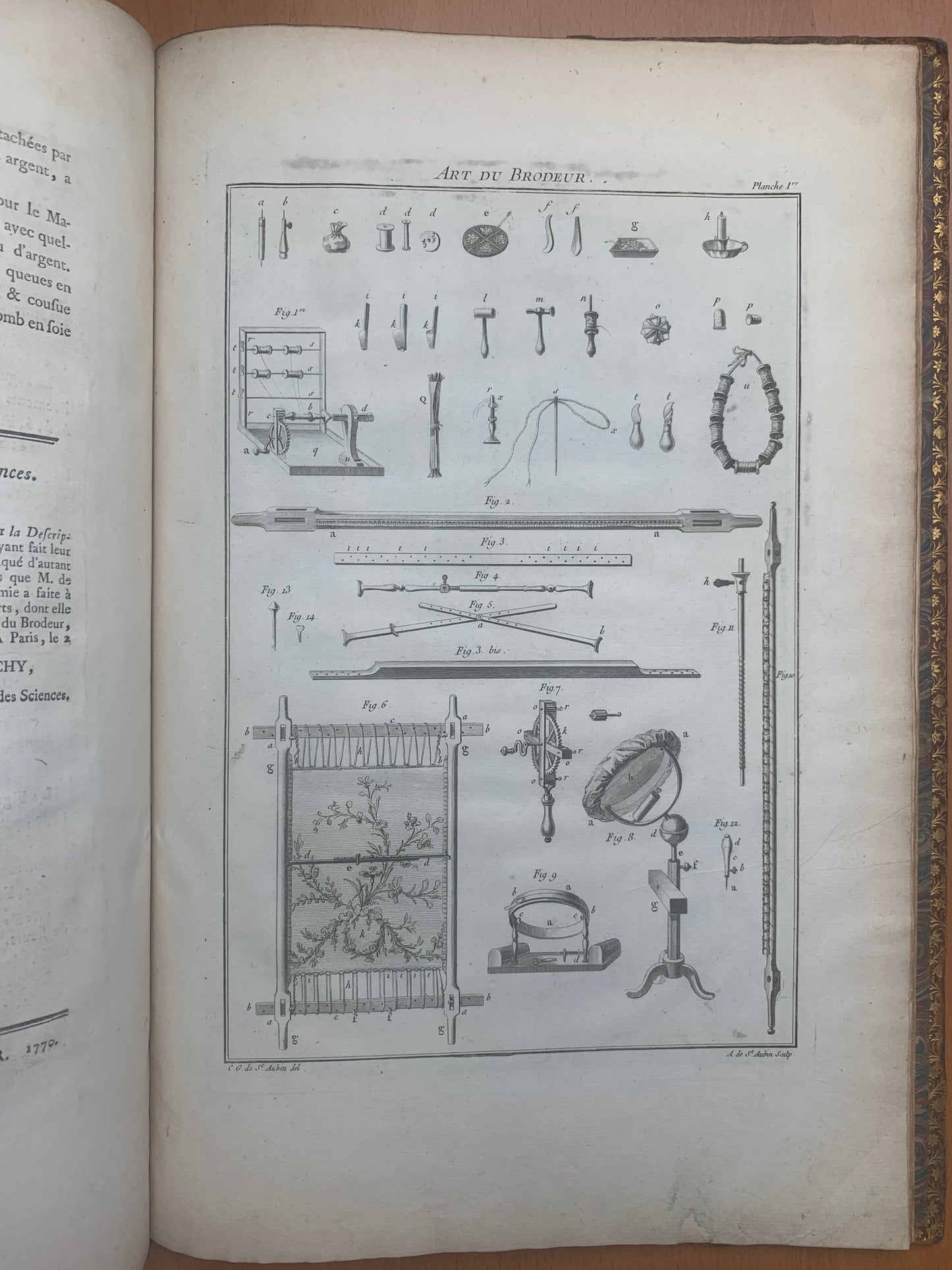 L'art du Brodeur - Par M. de Saint-Aubin, dessinateur du Roi - 1770