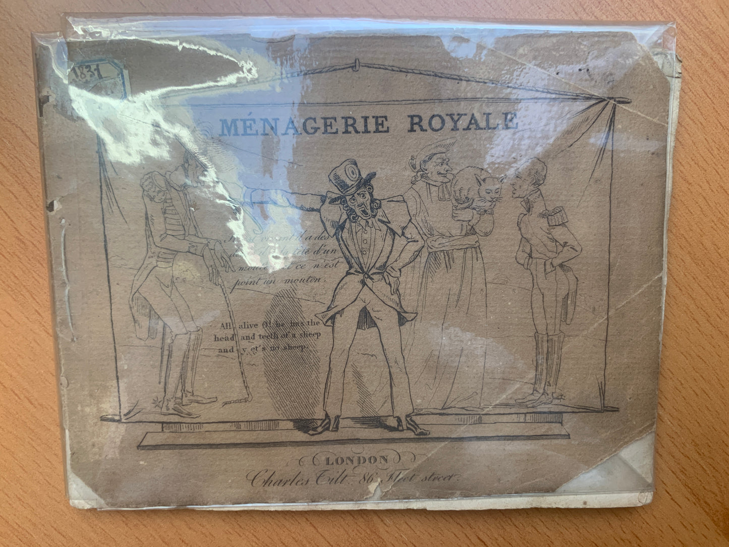 The Royal Menagerie - A collection of the best caricatures wich have appeared in Paris since the Late Revolution - Charles Tilt - 1831