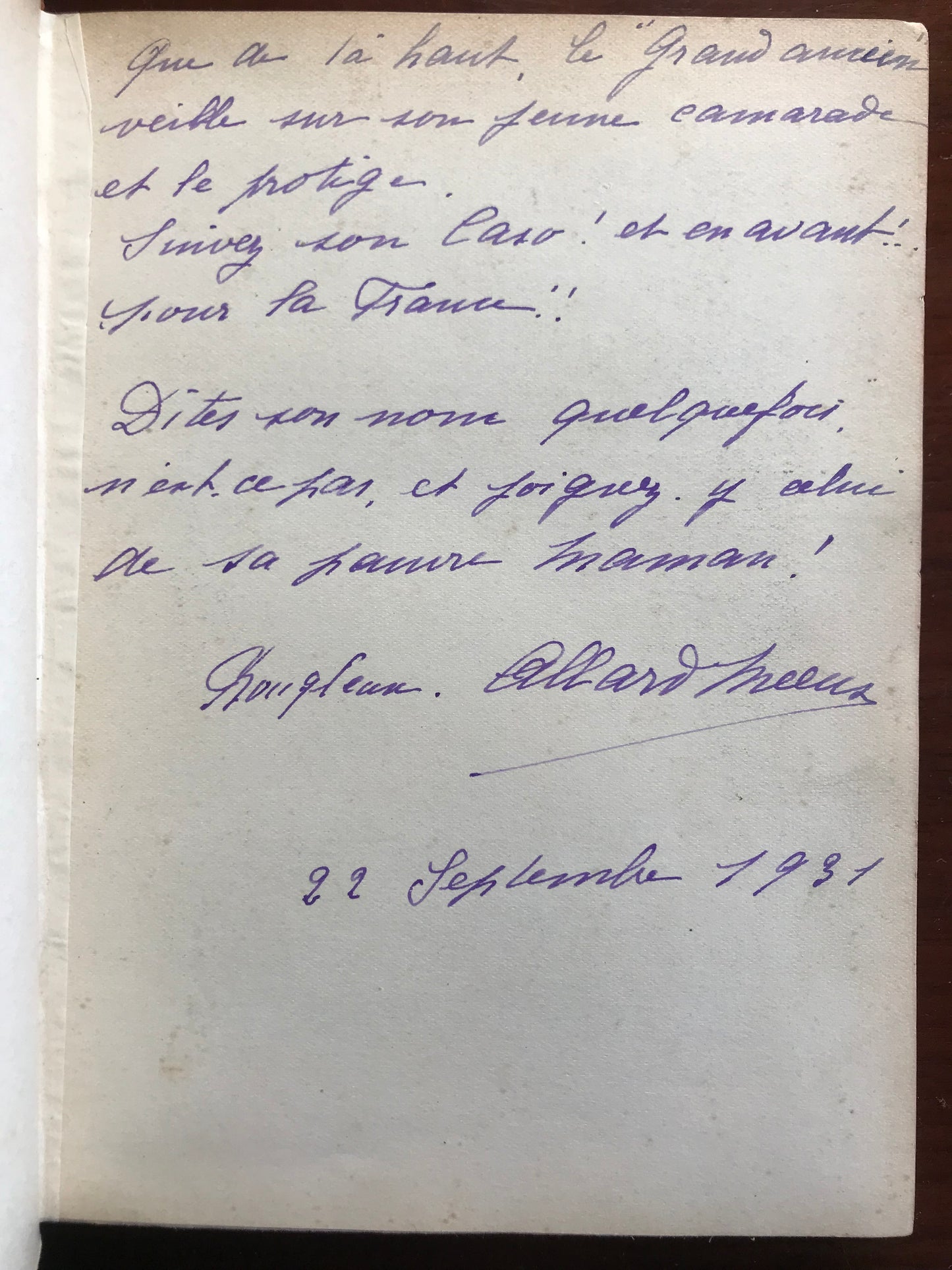 Rêves d'amour ! Rêves de gloire ! Jean Allard Méeus - 1920