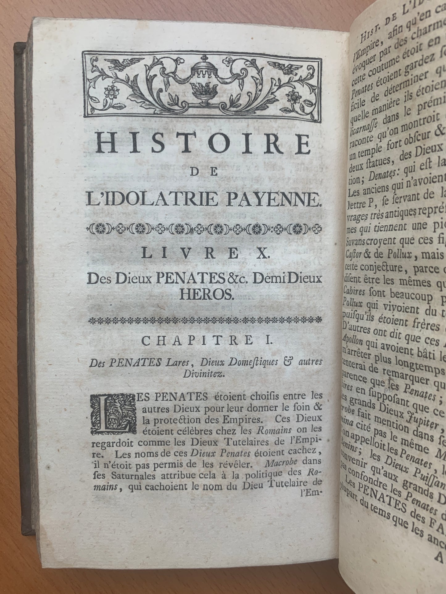 Histoire de l'idolatrie payenne ou Description poétique, historique, et critique de toutes les fausses divinitez du paganisme - Abraham du Lignon - Edition originale - 1753