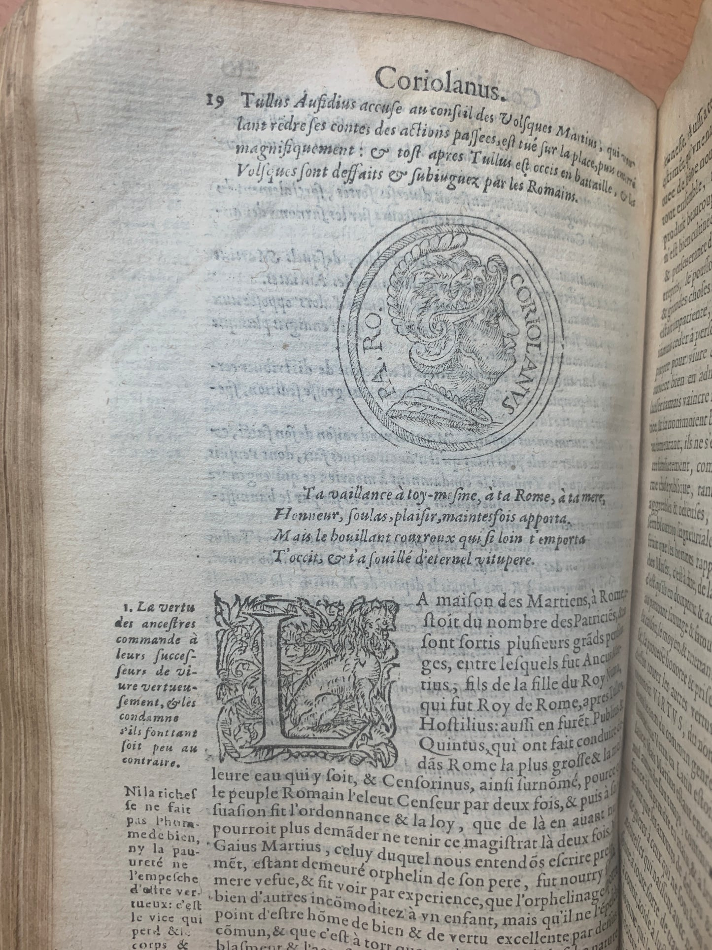 Les vies des hommes illustres - Plutarque - Amyot - Tome 1 - 1587