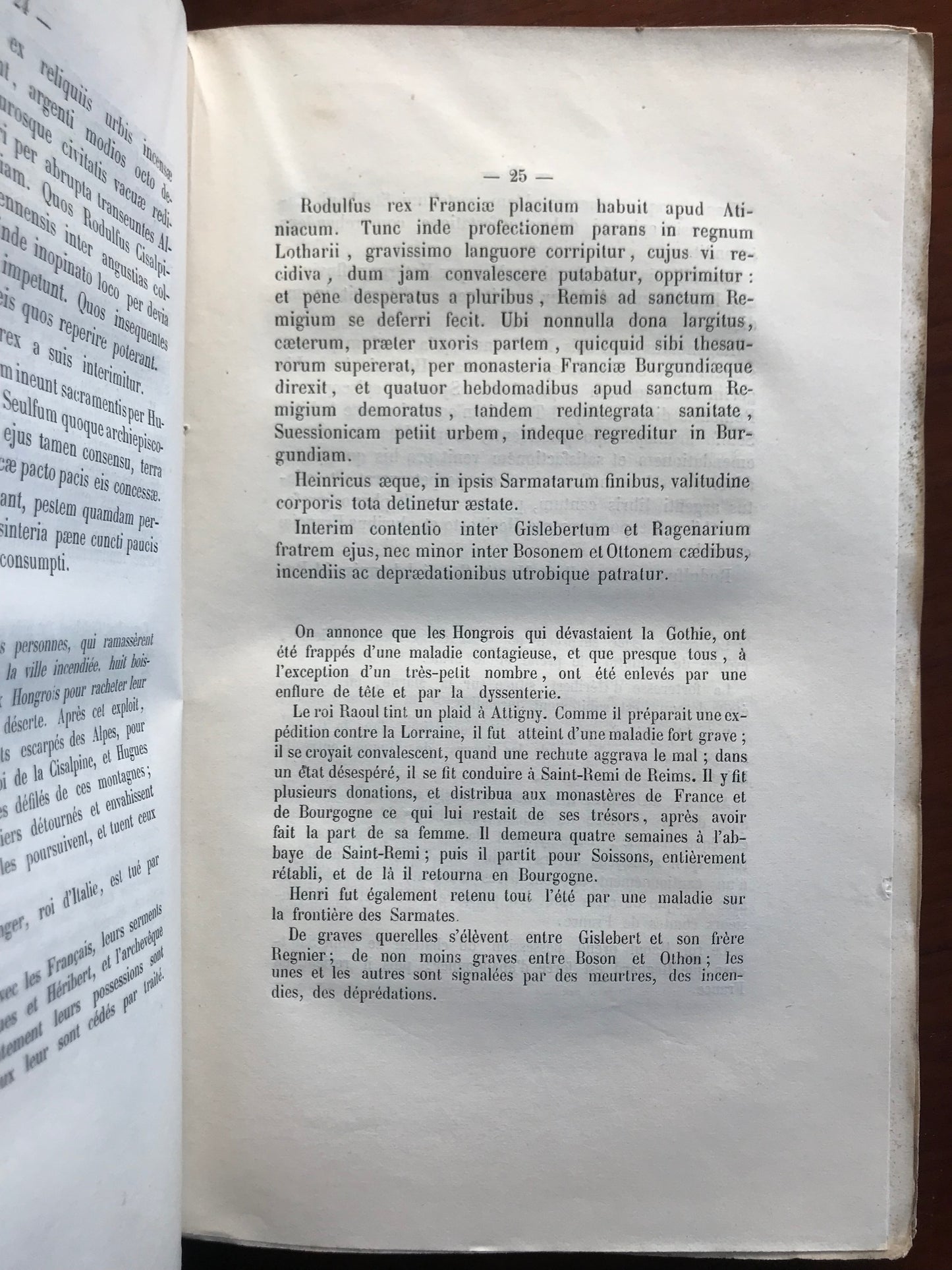 Flodoardi Chronicon - Chronique de Flodoard de l'an 919 à l'an 976 - Tome 3 - Abbé Bandeville - 1855