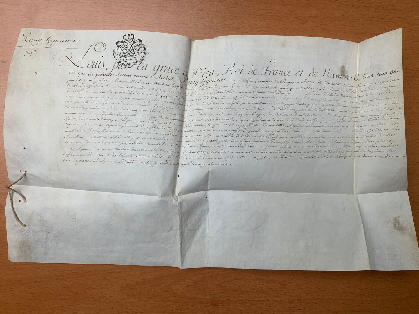 Signature manuscrite de Stanislas Leszczynski - 1748