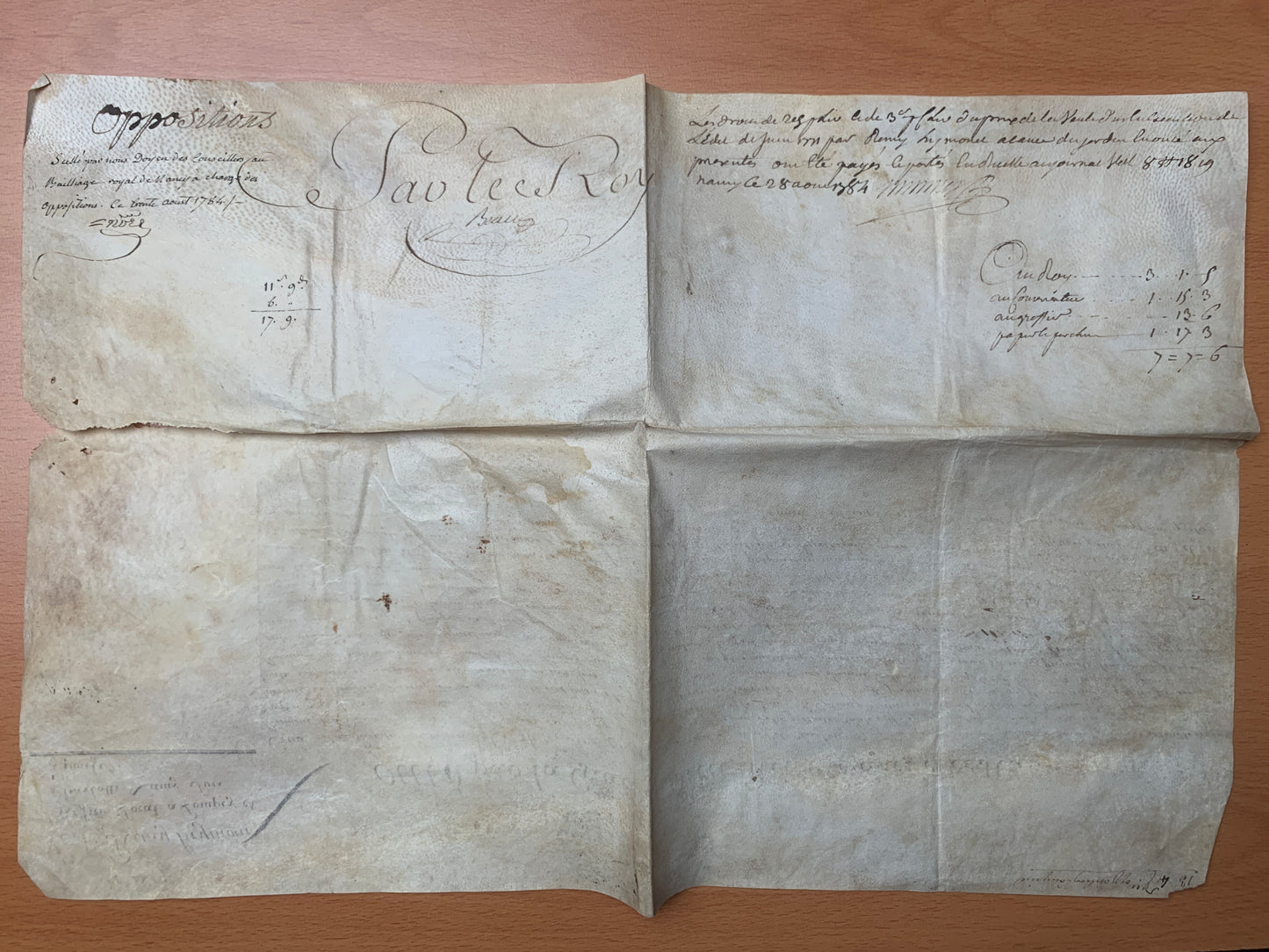 Signature manuscrite de Stanislas Leszczynski - 1748