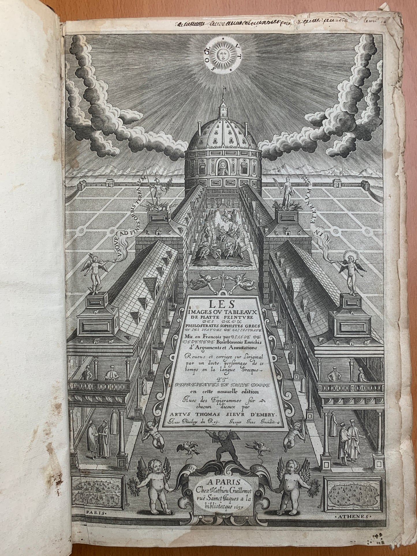 Les images ou tableaux de platte peinture des deux Philostrates sophistes grecs et les statues de Callistrate - Blaise de Vigenère - 1637