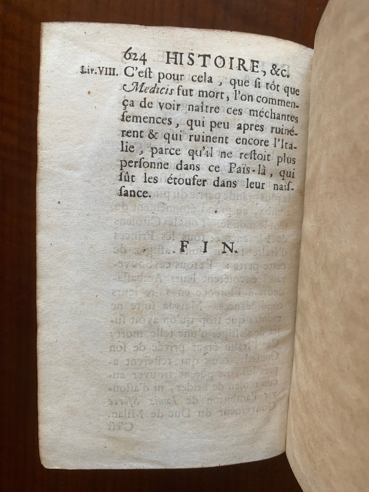 Histoire de Florence - Nicolas Machiavel - 1694