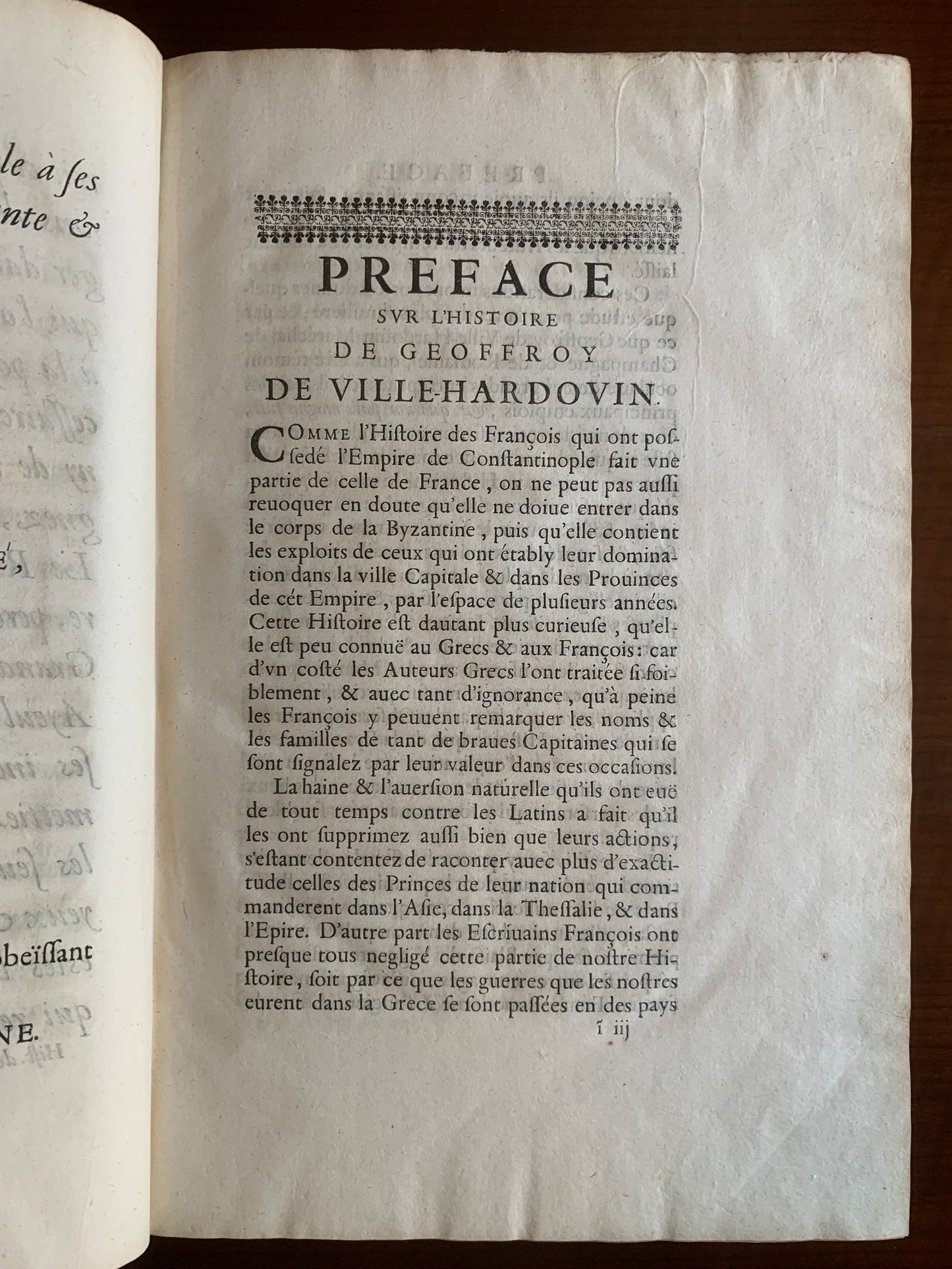 Histoire de l'Empire de Constantinople sous les Empereurs françois - Geoffroy de Ville-Hardouin - 1657
