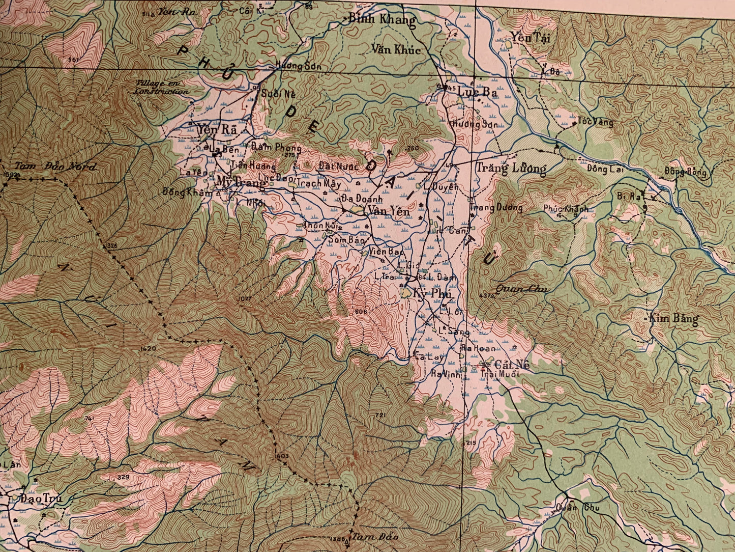 VIET TRI - Carte de l'INDOCHINE - Service Géographie de l'Indochine - 1949