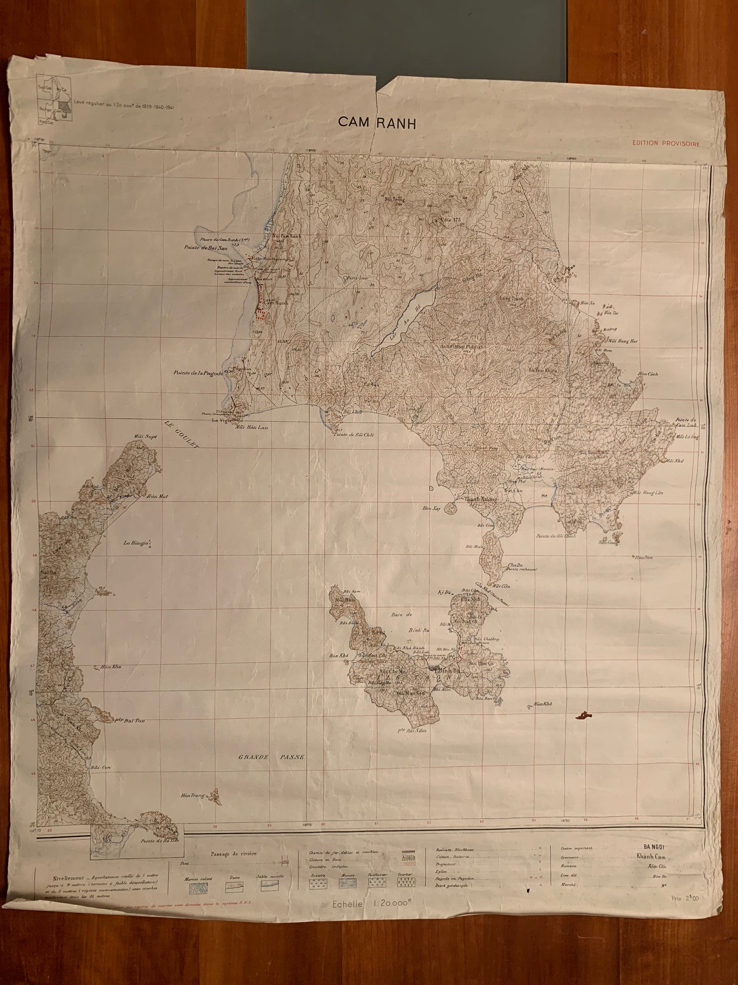 CAM RANH - Carte Indochine - Viêt Nam - 1947