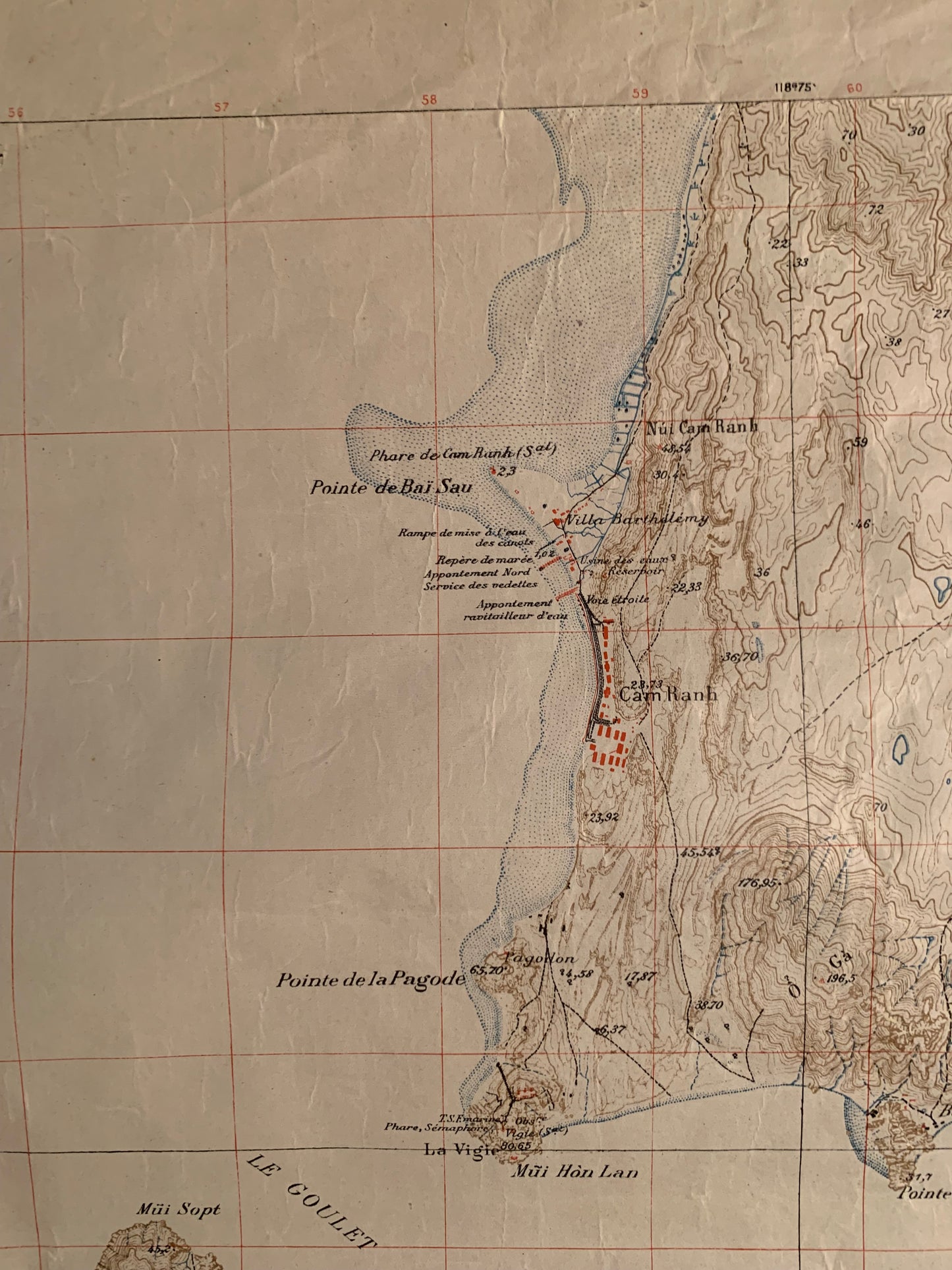 CAM RANH - Carte Indochine - Viêt Nam - 1947