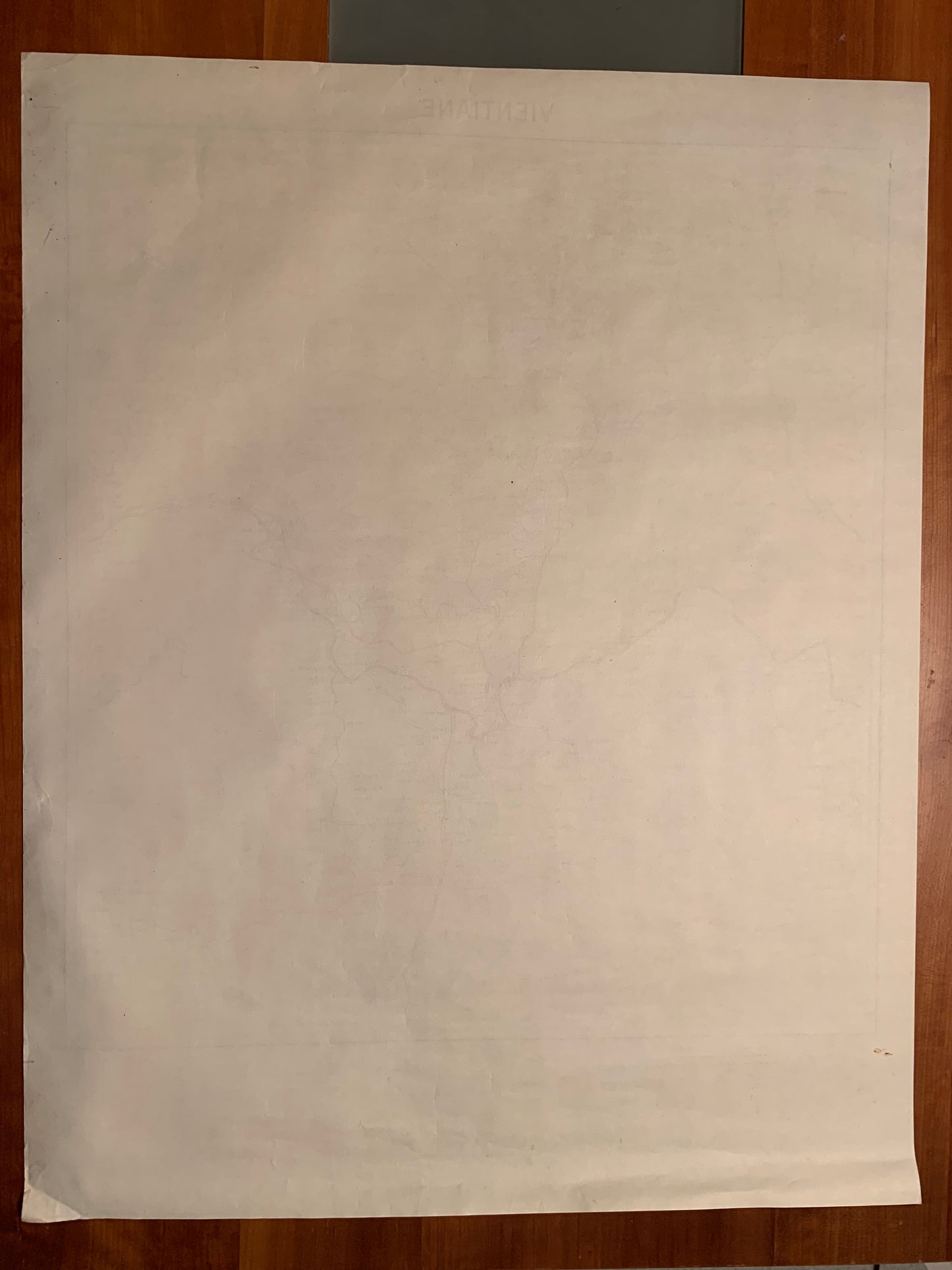 VIENTIANE - Carte routière de l'INDOCHINE - 1952