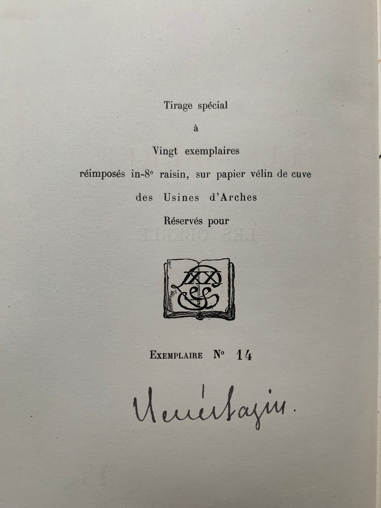Les Oberlé - René Bazin - Signé - Edition originale - 20 exemplaires - 1901