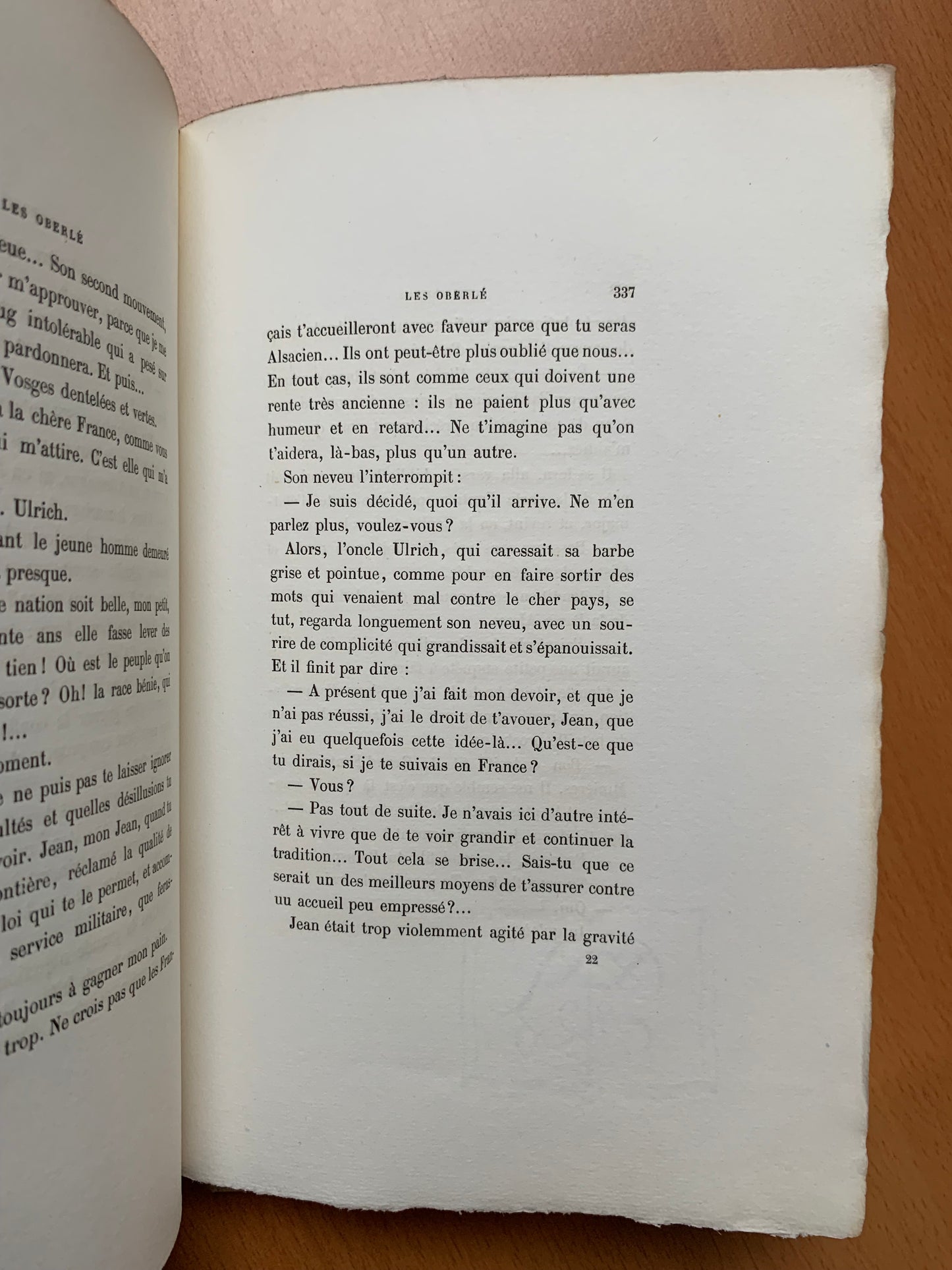 Les Oberlé - René Bazin - Signé - Edition originale - 20 exemplaires - 1901