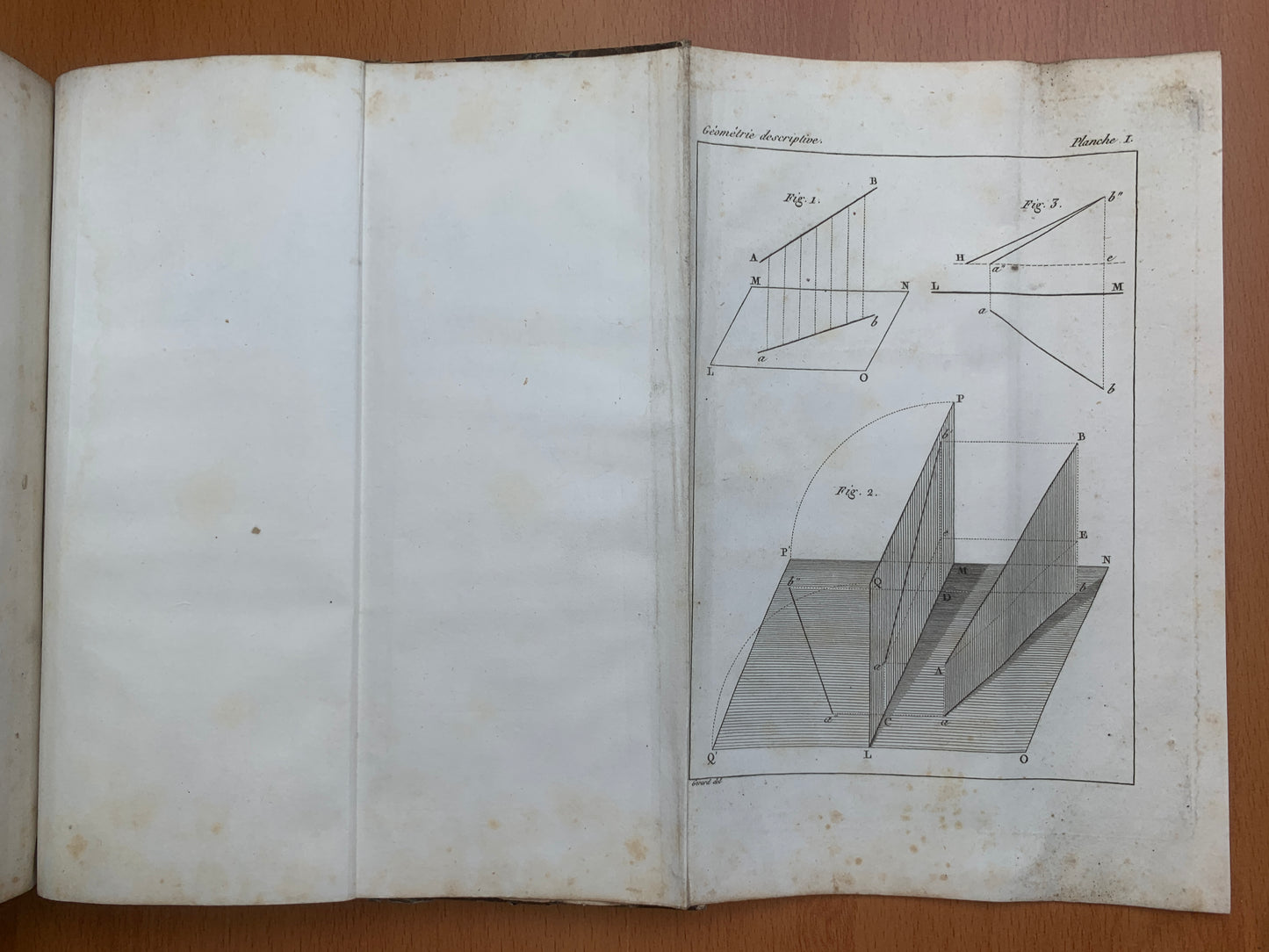 Géométrie descriptive - Gaspard Monge - Théorie des ombres - 1827