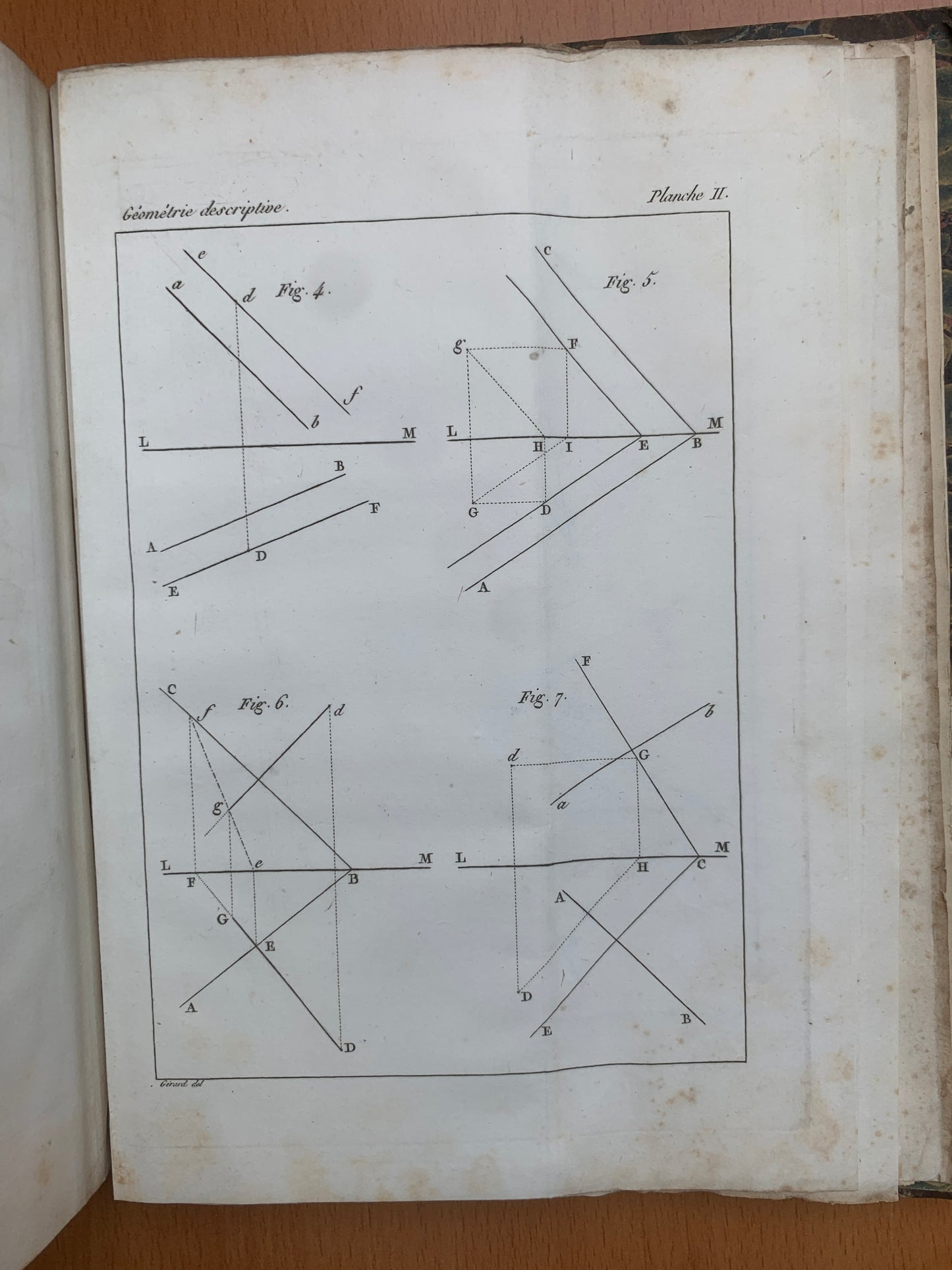Géométrie descriptive - Gaspard Monge - Théorie des ombres - 1827
