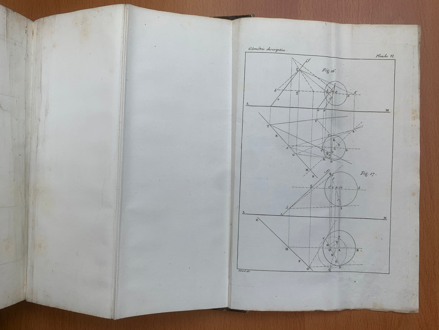 Géométrie descriptive - Gaspard Monge - Théorie des ombres - 1827