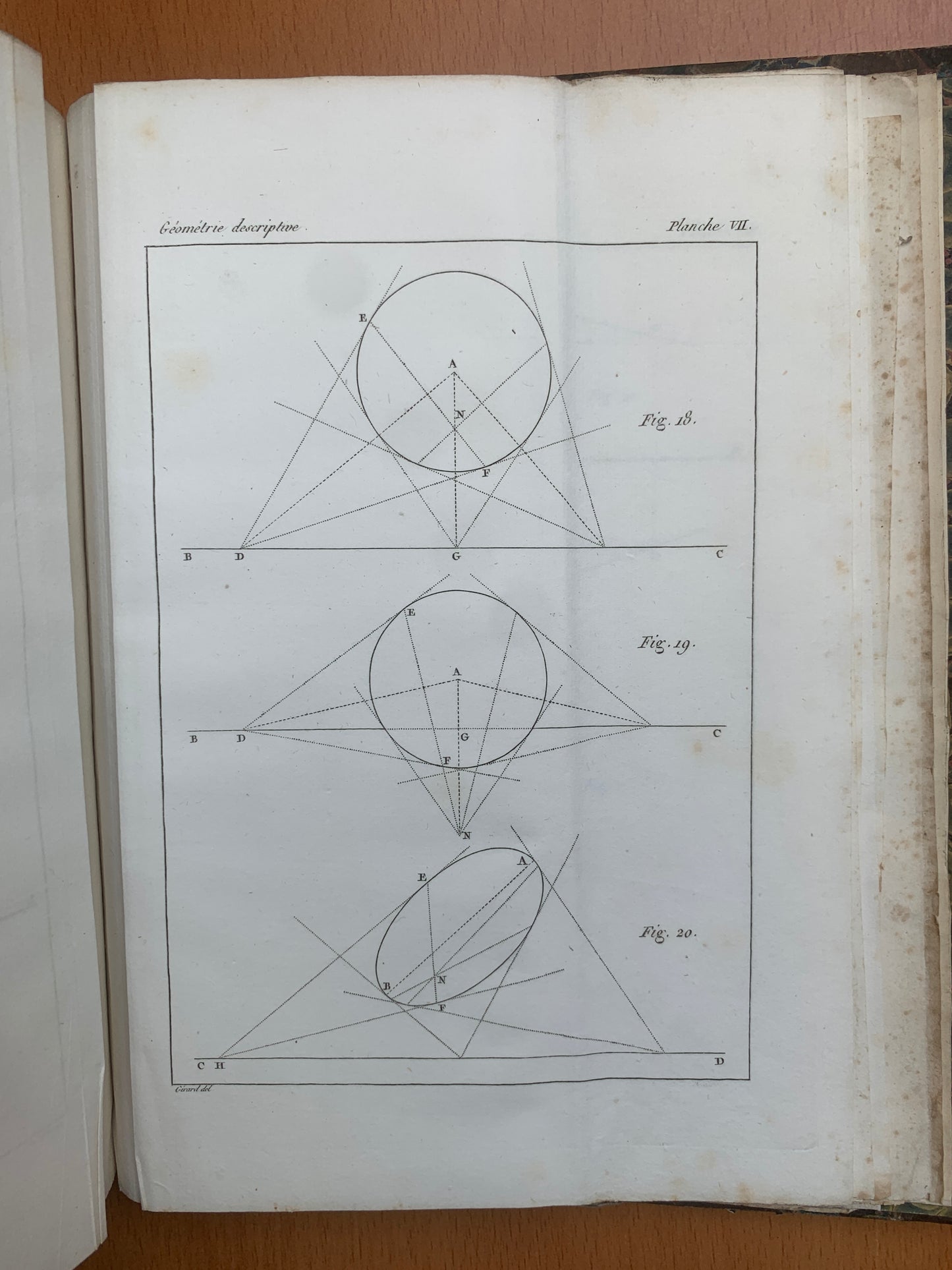 Géométrie descriptive - Gaspard Monge - Théorie des ombres - 1827