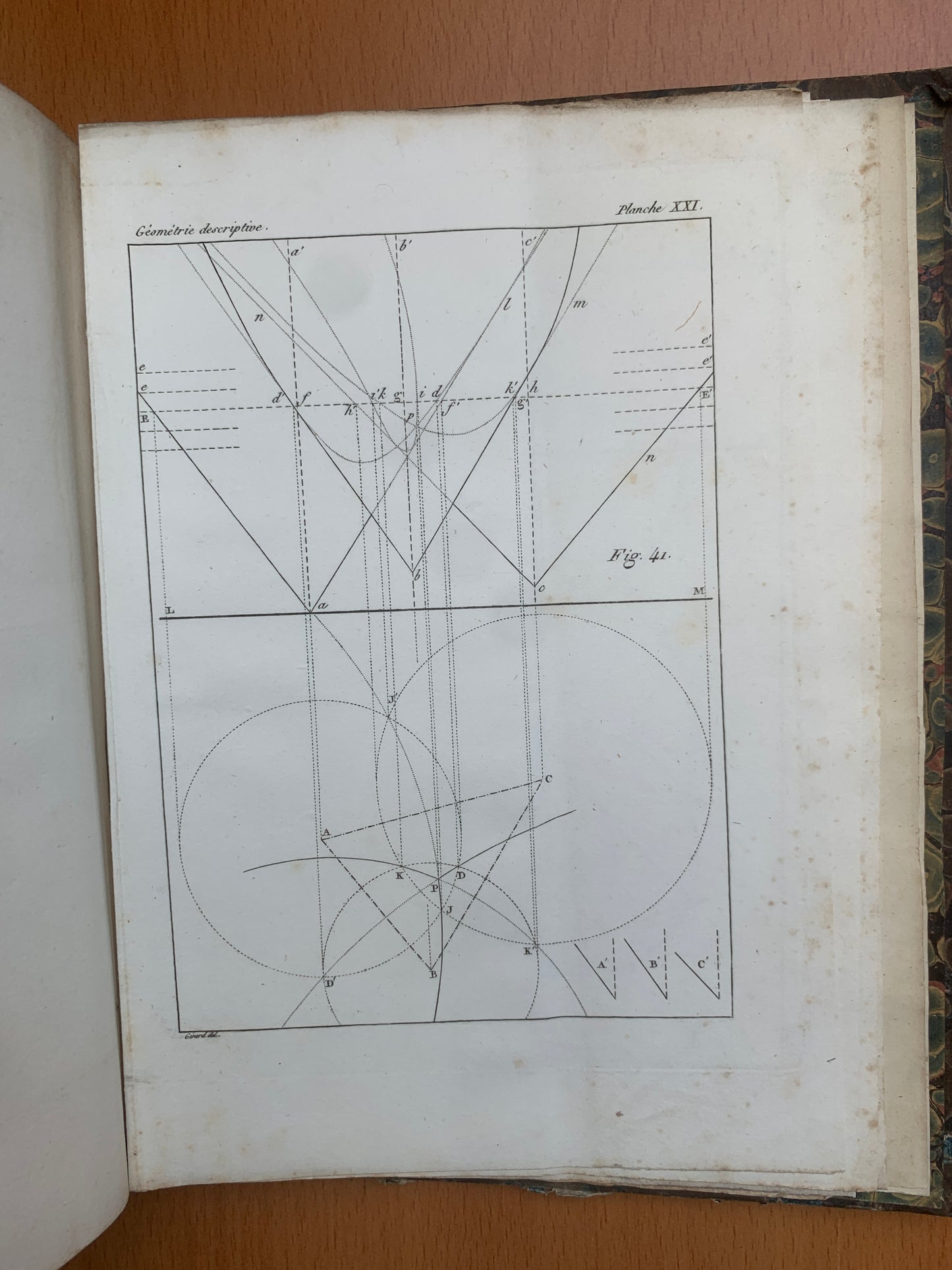 Géométrie descriptive - Gaspard Monge - Théorie des ombres - 1827