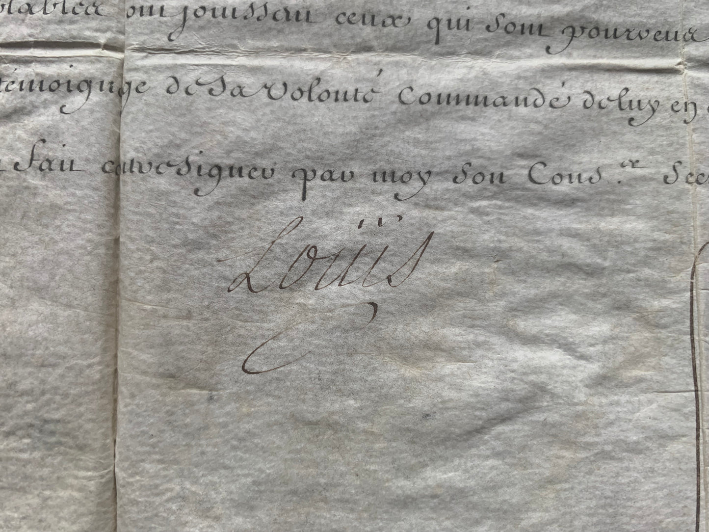 Louis XV - Brevet de corvette - Marc Pierre de Voyer de Paulmy d'Argenson - 1743